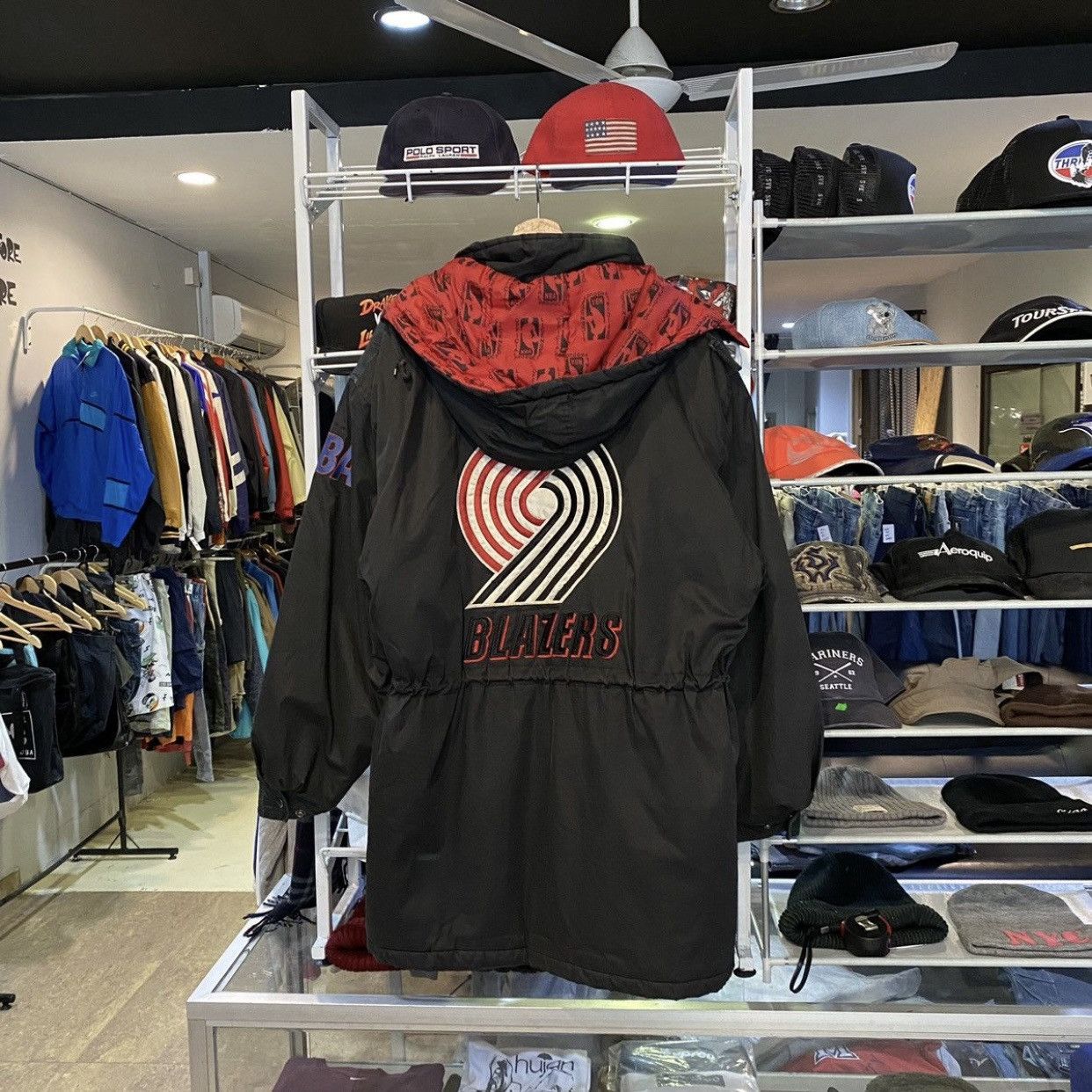 NBA VINTAGE‼️Portland Trail Blazers NBA Pro Player Parka Jackets Size US L / EU 52-54 / 3 - 1 Thumbnail