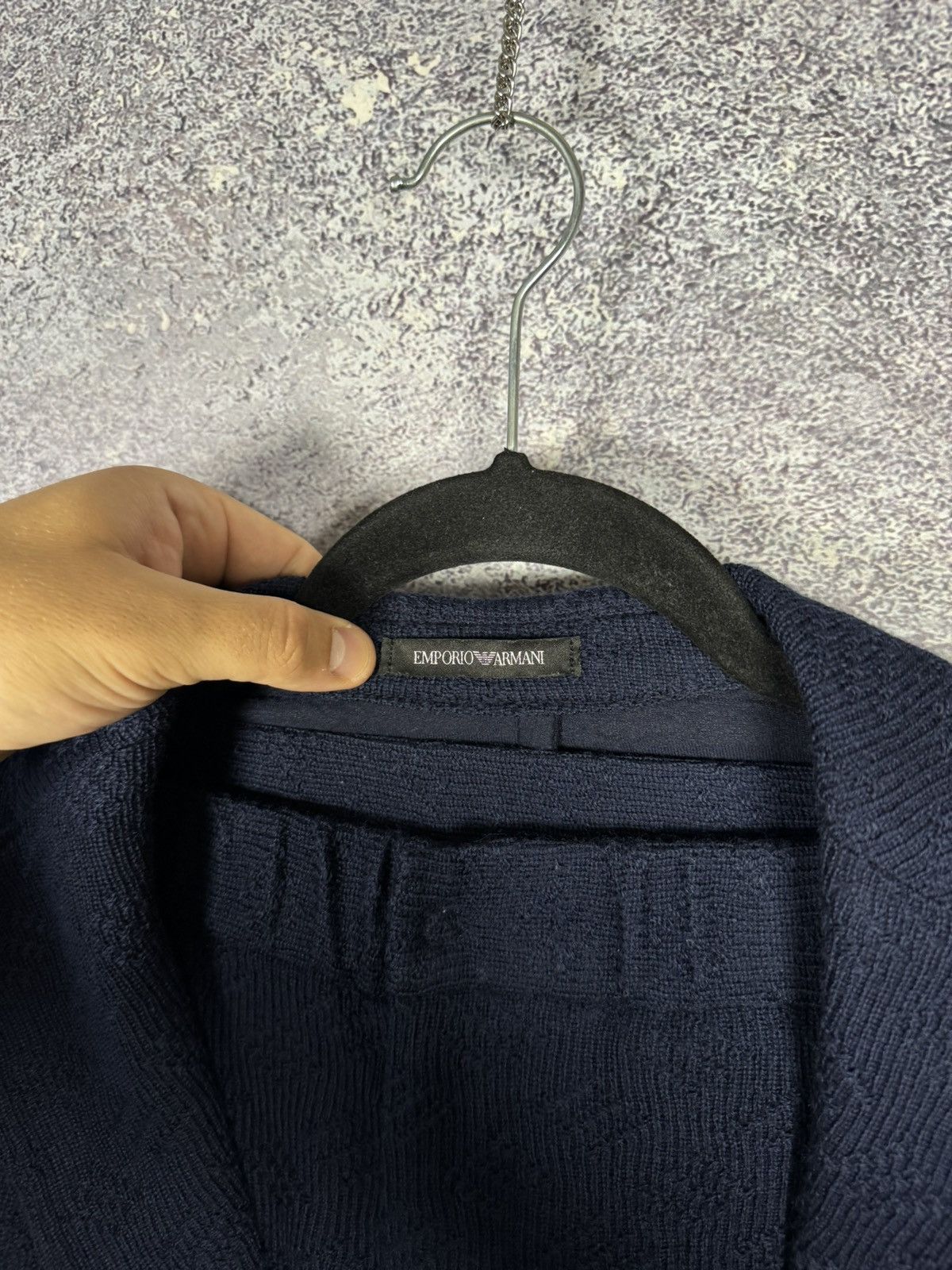 Emporio Armani Emporio Armani Women’s Blue Double Knit Lana Wool Suits Size M / US 6-8 / IT 42-44 - 7 Thumbnail