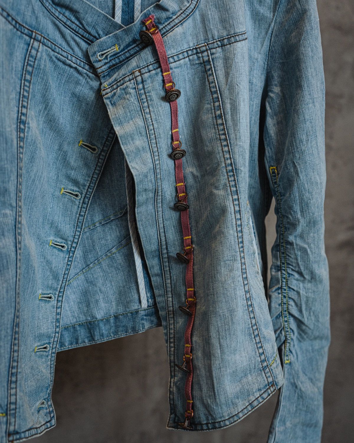 Marithe + Francois Girbaud Marithé + François Girbaud Denim Button Up Jacket Size L / US 10 / IT 46 - 3 Thumbnail
