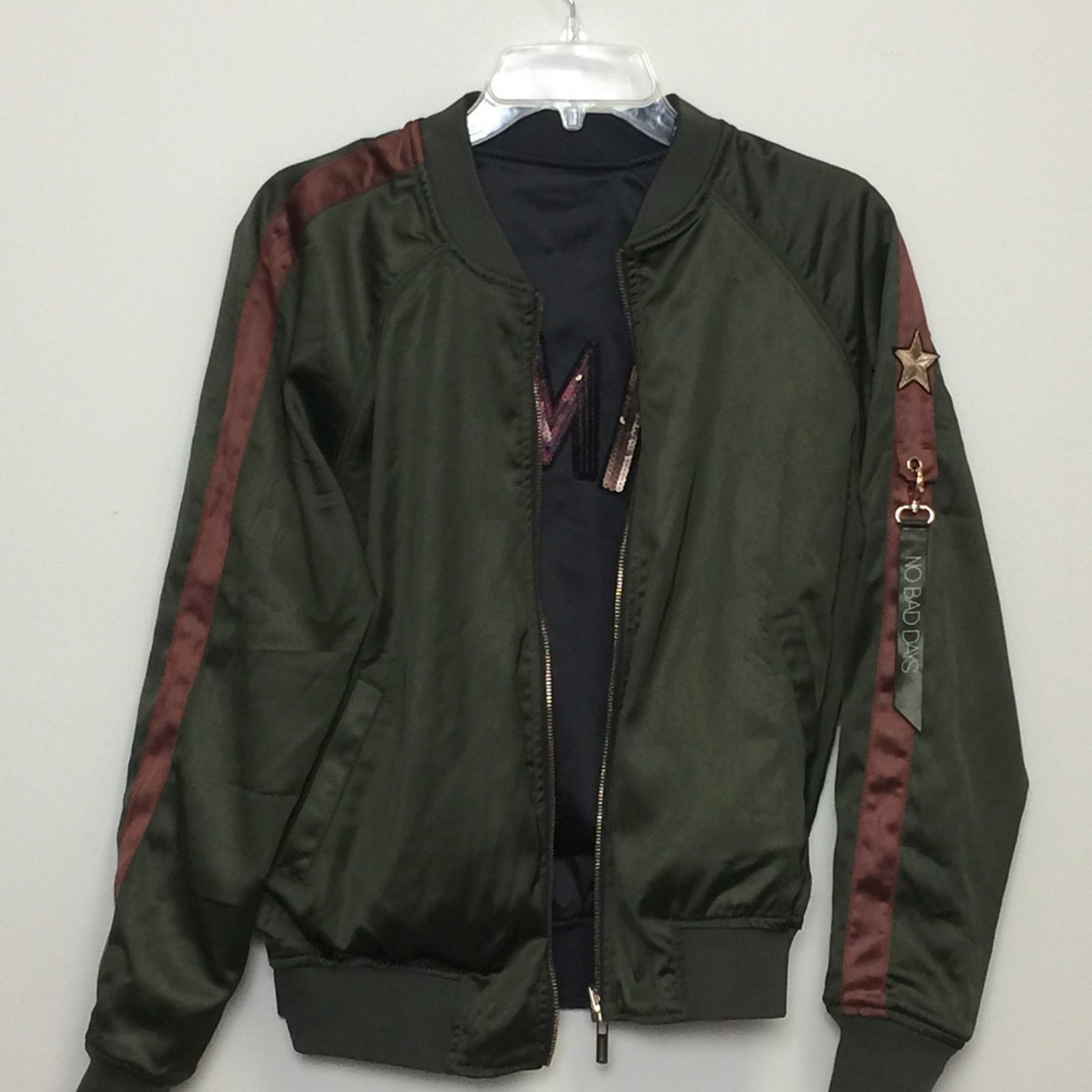 Express Express + Karlie Kloss Collab Reversible Bomber Jacket Small Size S / US 4 / IT 40 - 3 Thumbnail