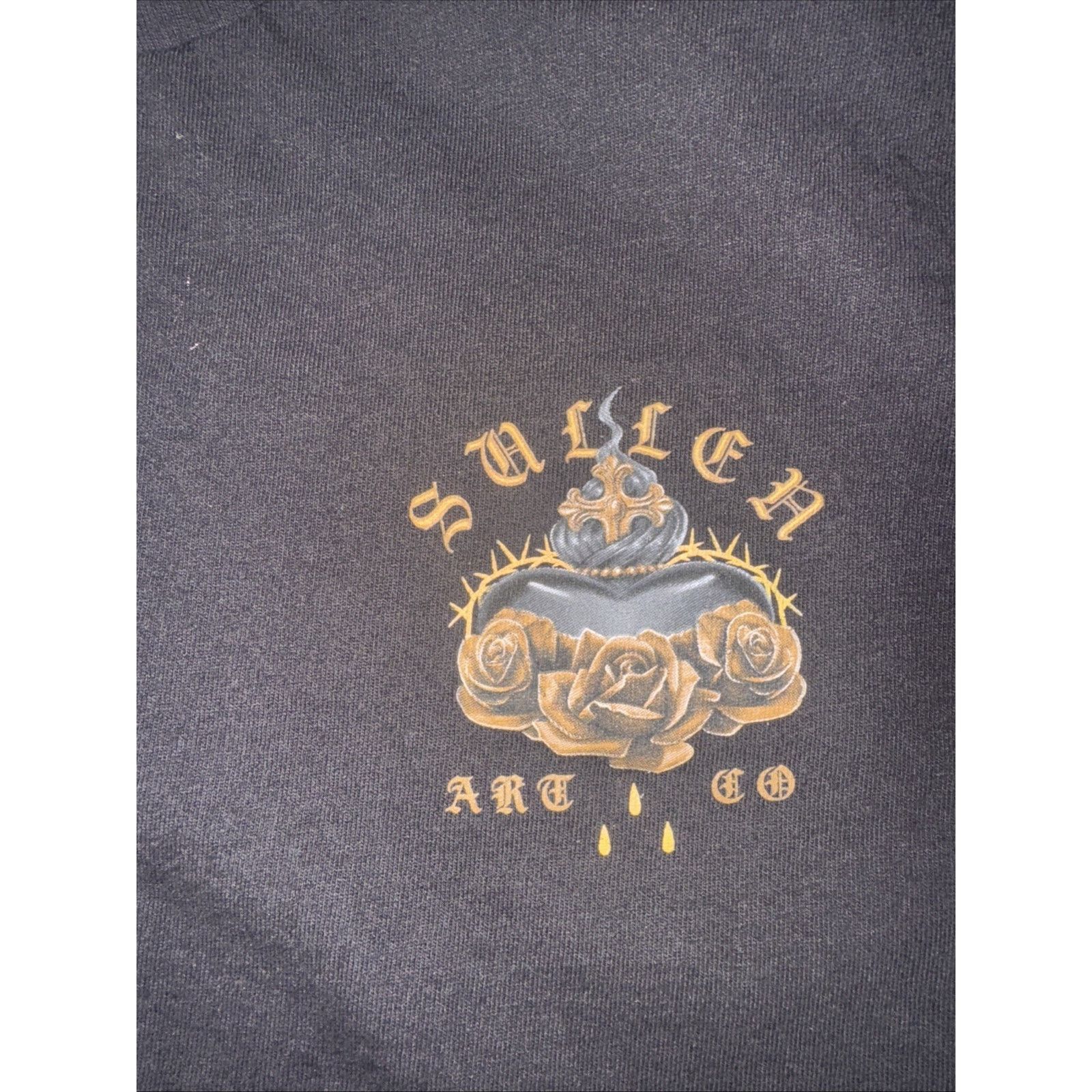 Vintage Sullen Art Collective T-Shirt Black XL 22x30 Roses And Skull Size US XL / EU 56 / 4 - 7 Thumbnail