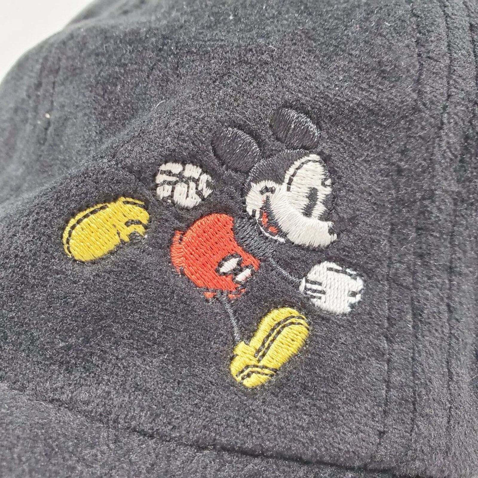 Disney Disney Park Black Mickey Mouse Velour Embordered Dad Hat Cap Size ONE SIZE - 3 Thumbnail
