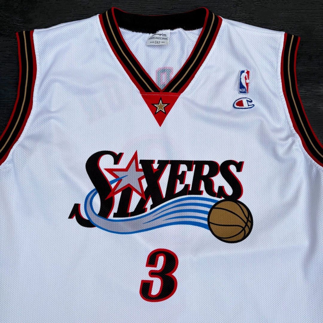 Champion 76ers Allen Iverson 2001 Vintage NBA Champion OG Jersey Size US XL / EU 56 / 4 - 3 Thumbnail