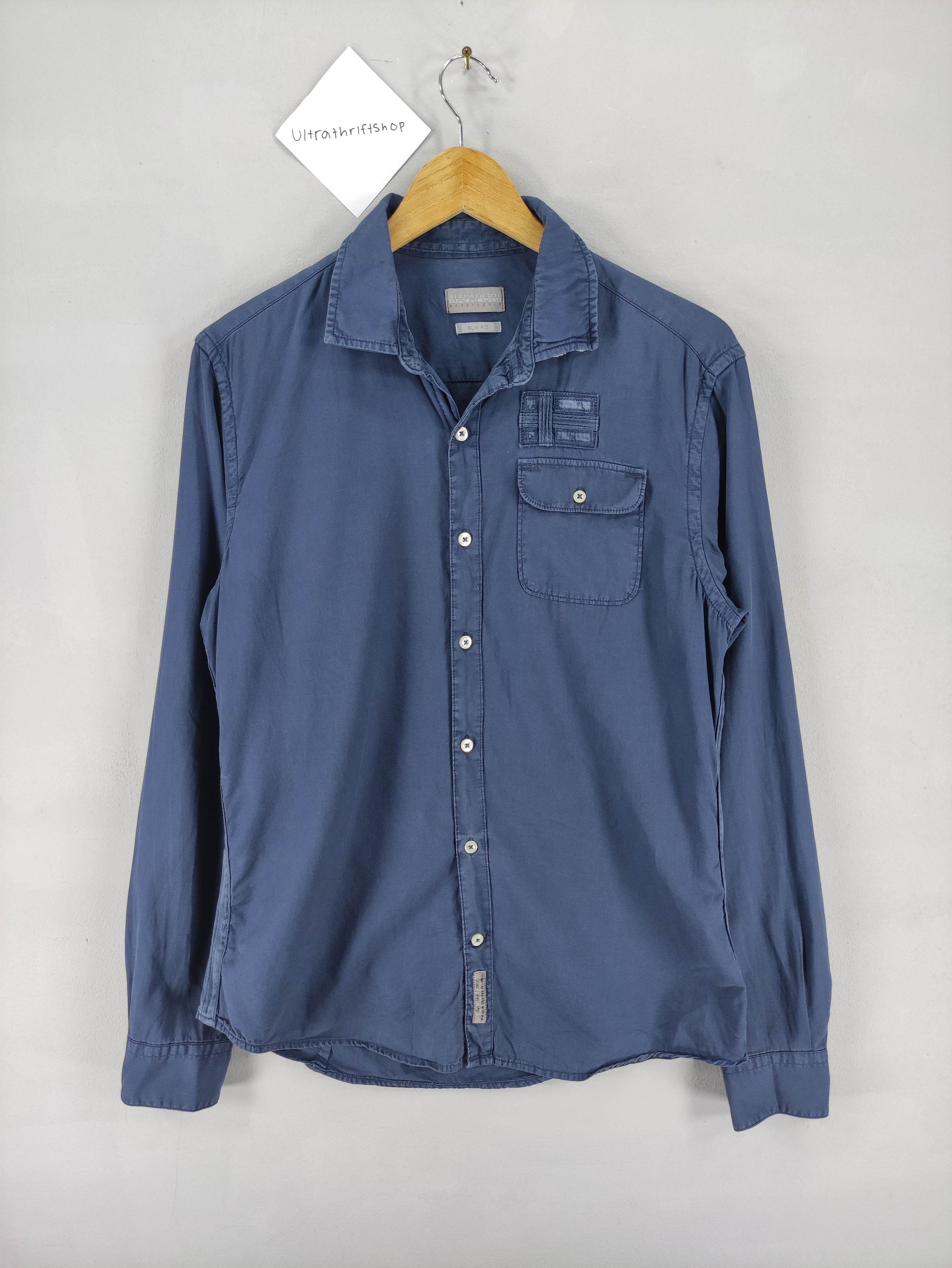 Napapijri Vintage Napapijri Geographic Shrit Long Sleeve Button Up Size US M / EU 48-50 / 2 - 1 Thumbnail