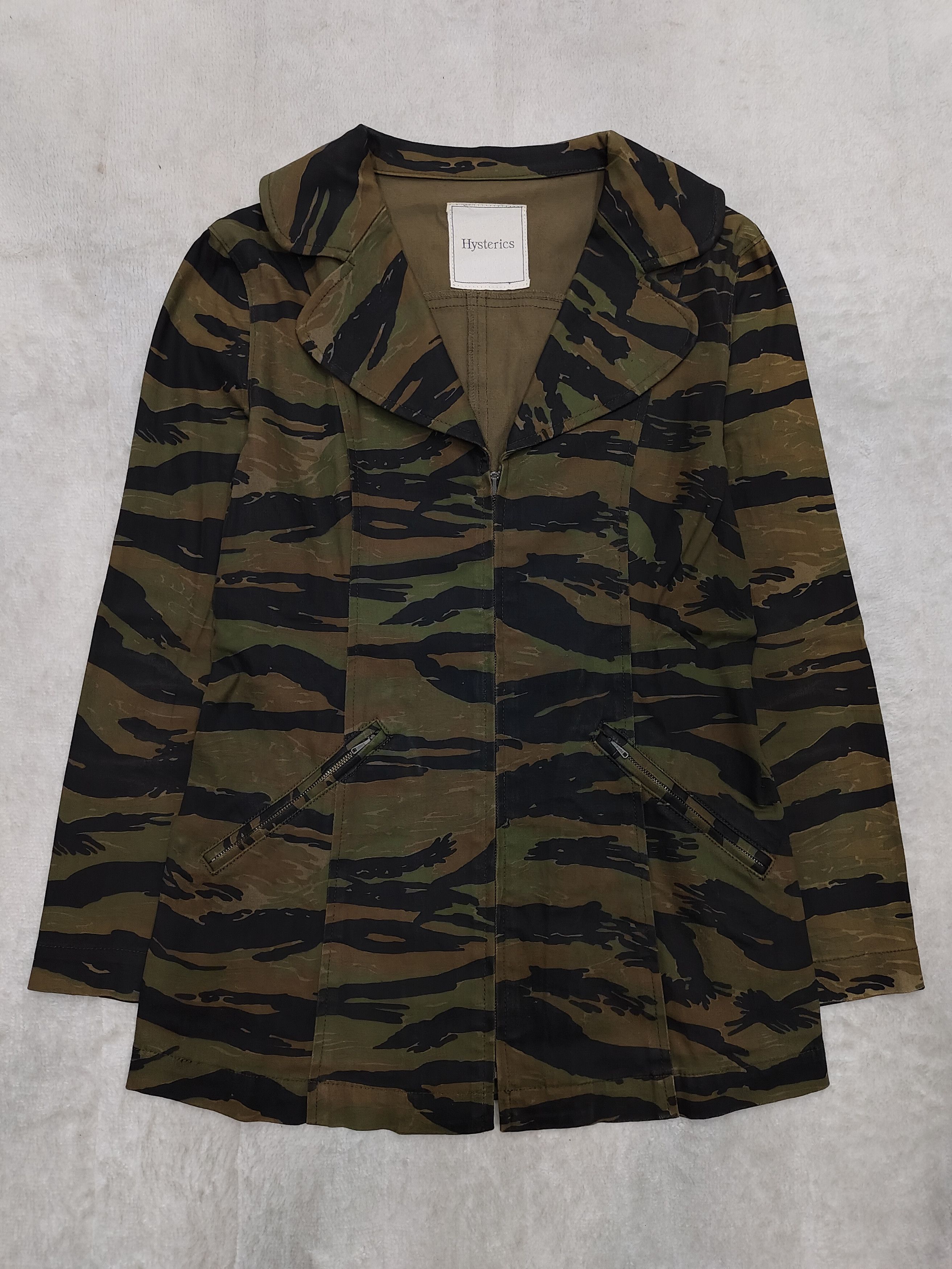 Hysteric Glamour 00s Hysteric Glamour❤️‍🔥 Tigerstripe Pattern Utility Jacket Size M / US 6-8 / IT 42-44 - 4 Thumbnail