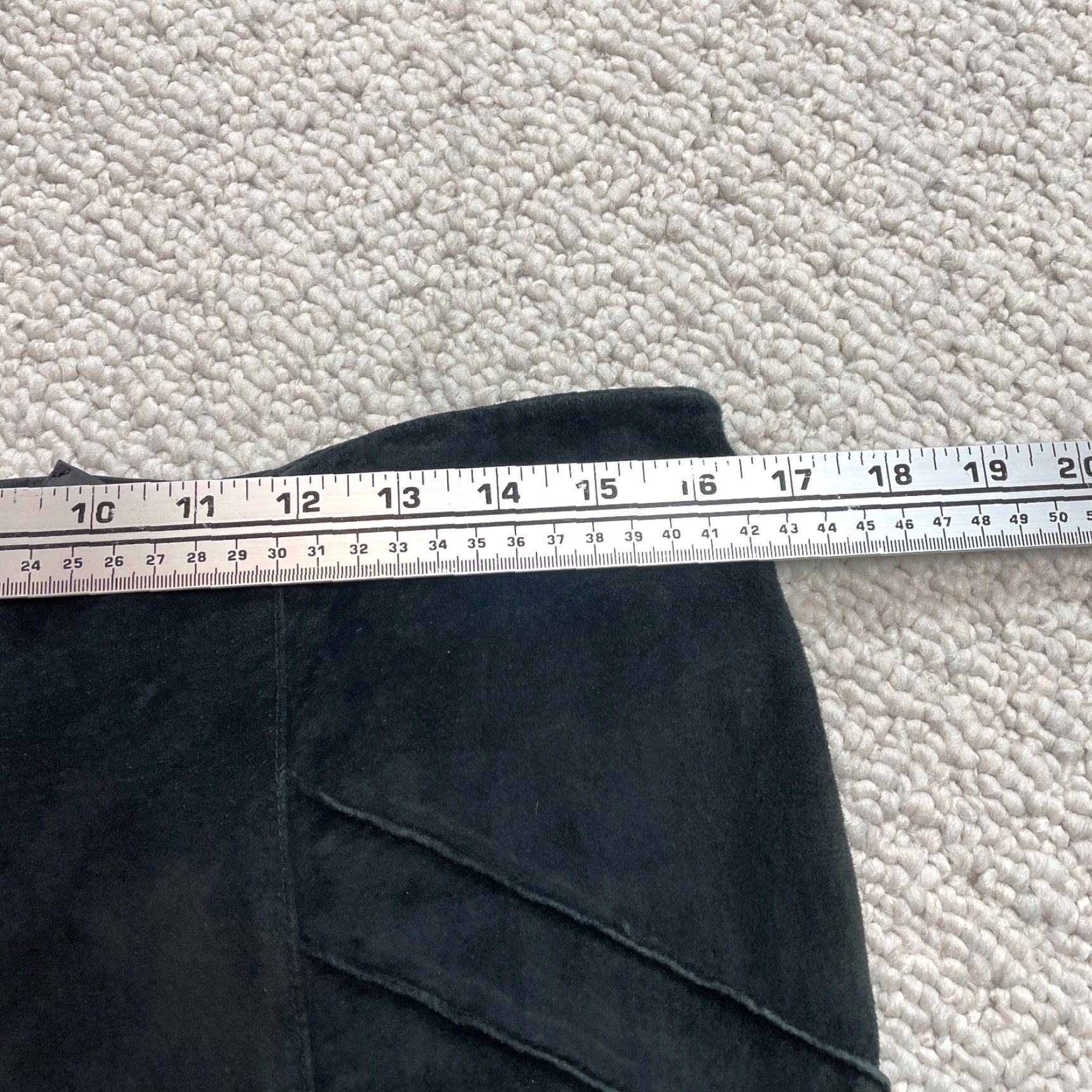 Nicole Miller Nicole Miller Pants Womens 8 Black Leather Straight 33x32 Chino Casual Regular 90s? No. Size 30" / US 8 / IT 44 - 6 Thumbnail