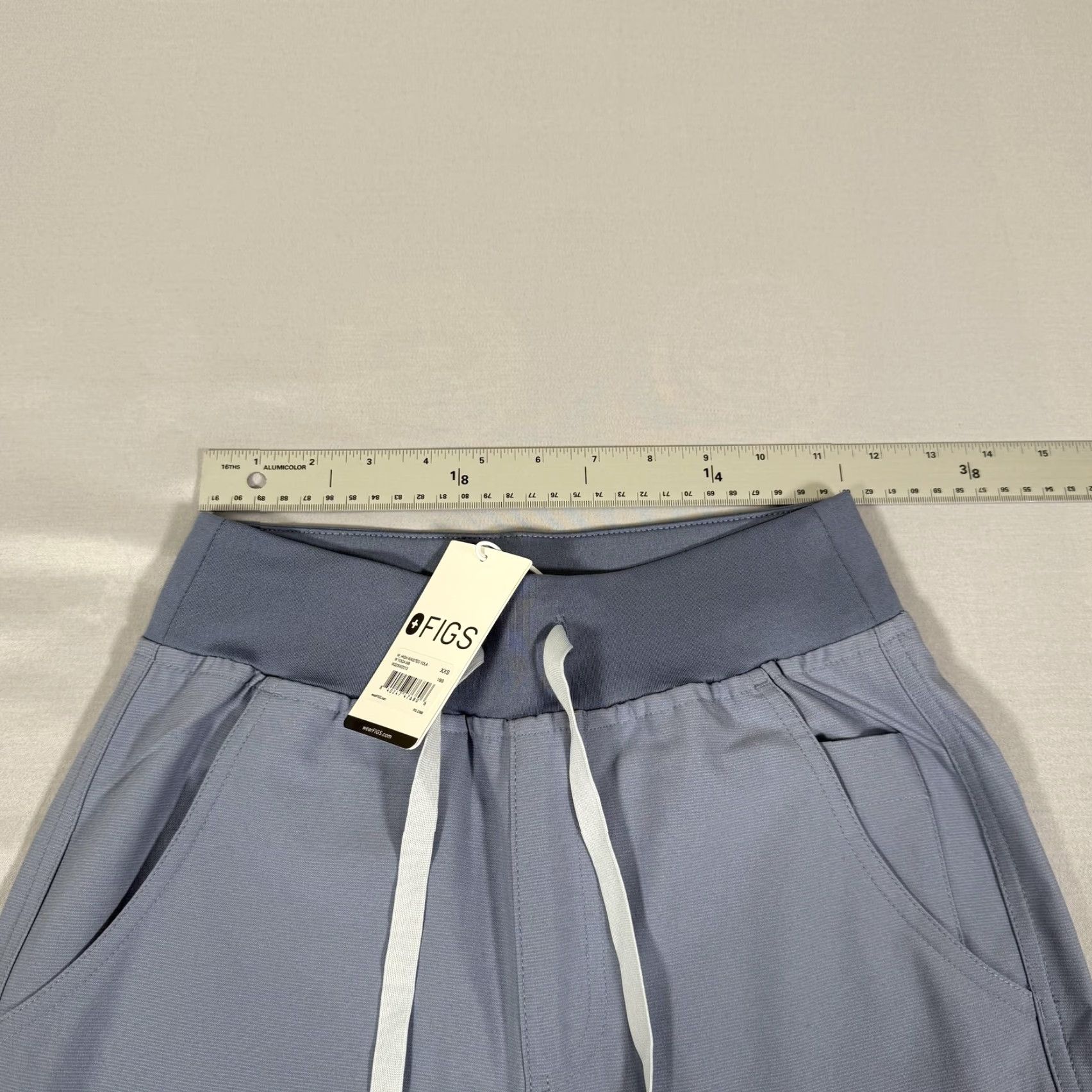 Vintage FIGS Yola Pants Womens XXS Blue High Waisted Scrub Technical Collection Size 24" / US 00 / IT 34 - 6 Thumbnail