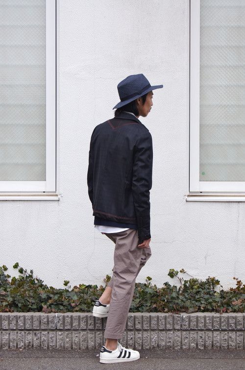 Kolor 2015 S/S Kolor Navy Mesh Trim Light Jacket Size US M / EU 48-50 / 2 - 3 Thumbnail
