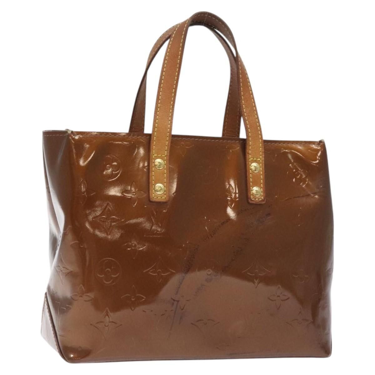 Louis Vuitton LOUIS VUITTON Monogram Vernis Reade PM Hand Bag Bronze Size ONE SIZE - 1 Thumbnail