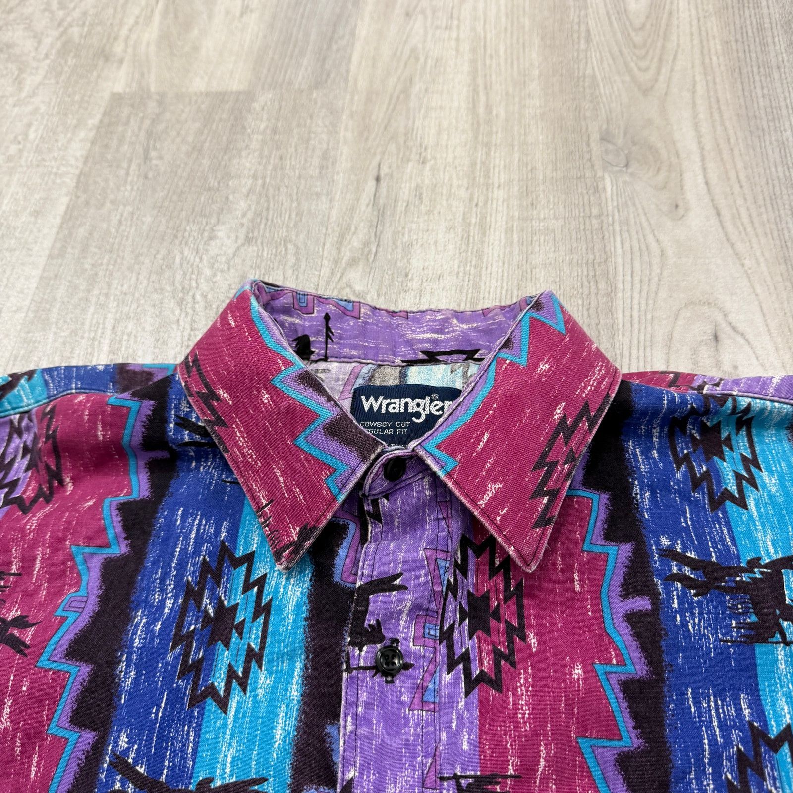 Wrangler Vintage Wrangler Cowboy Cut Shirt Men's 16.5 35 Aztec Cowboy Size US L / EU 52-54 / 3 - 4 Thumbnail