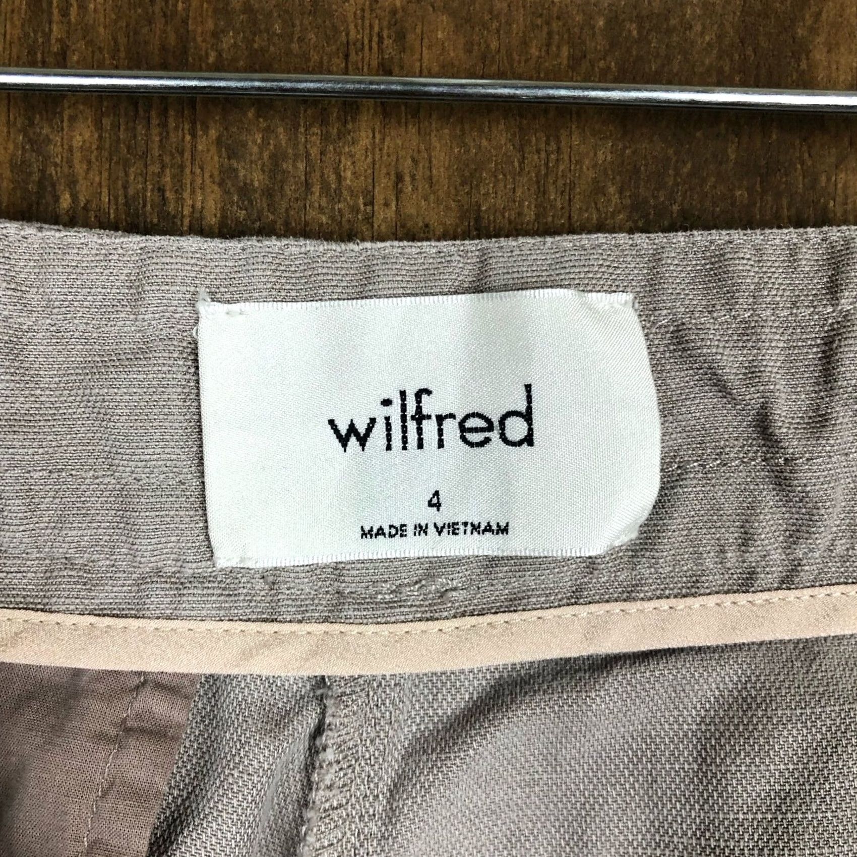 Vintage Wilfred Aritzia Womens Pants Ashen Ankle Crepe Drawstring Allant Linen Jogger 4 Size 29" - 5 Thumbnail