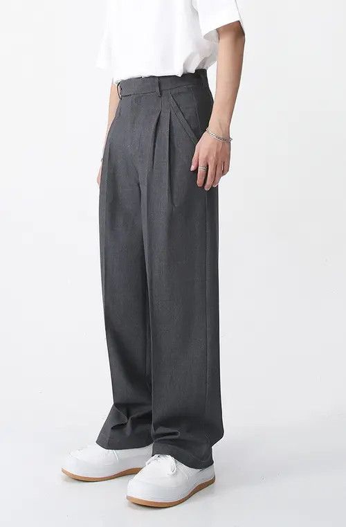 Other Gray simple fashion casual versatile trousers Size US 32 / EU 48 - 2 Thumbnail