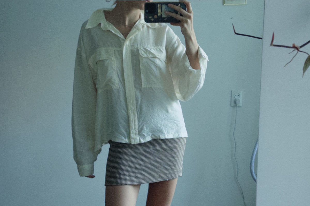 Vintage 100% Silk oversized shirt Size L / US 10 / IT 46 - 6 Thumbnail