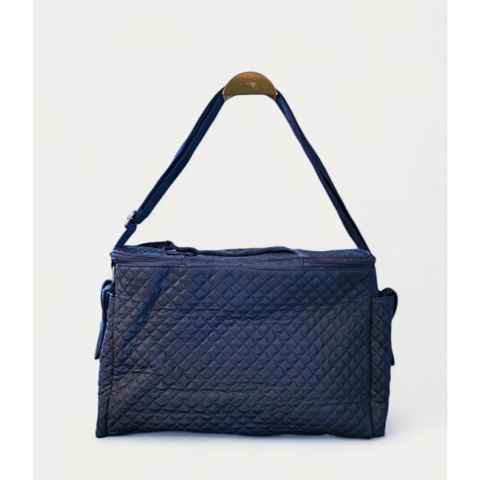 Other Maxx New York navy blue nylon quilted diaper bag weekender Size ONE SIZE - 2 Thumbnail