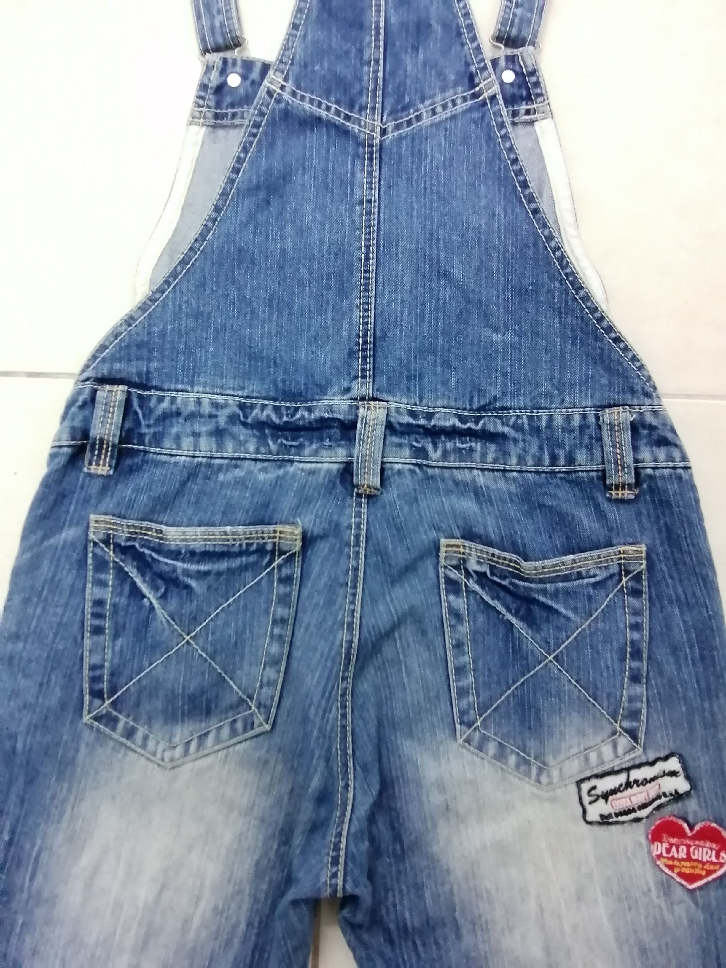 Japanese Brand Bluntly Japanese Overall Patch Denim Size US 33 - 15 Thumbnail