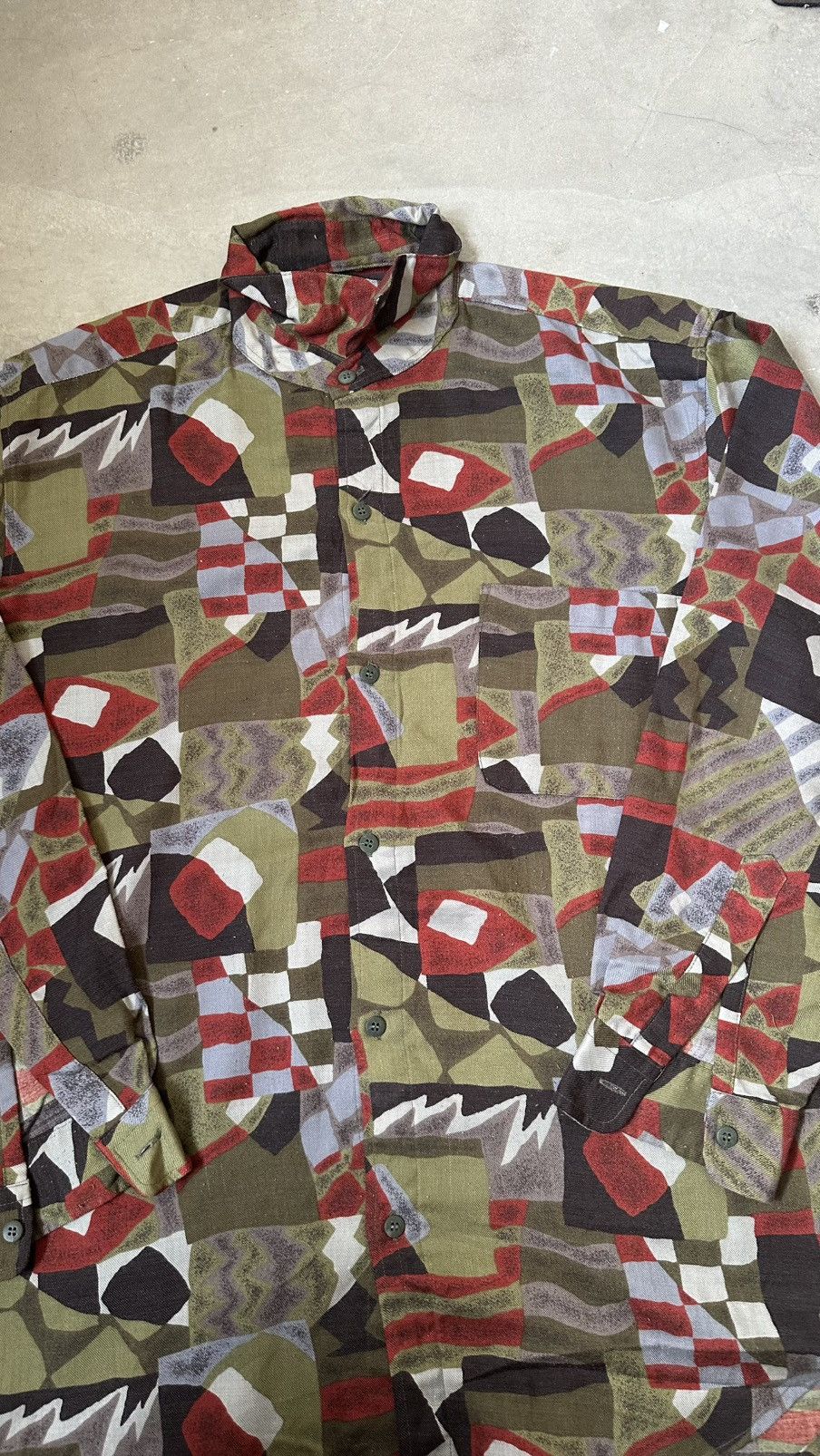 Vintage VINTAGE RAYON ART PRINT SHIRT Size US M / EU 48-50 / 2 - 2 Thumbnail
