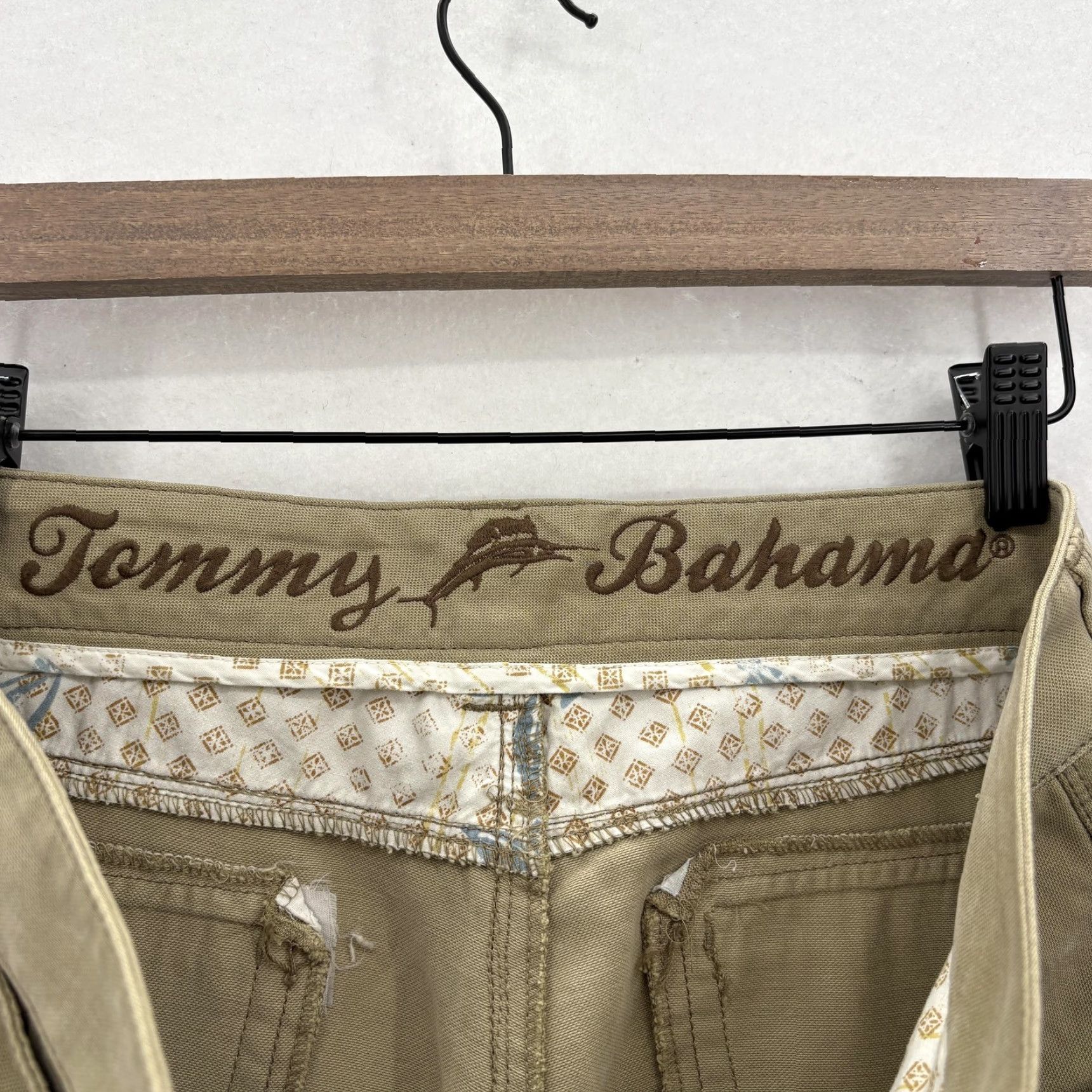 Tommy Bahama Tommy Bahama Pants Mens 32x32 Khaki Tan Tencel Lyocell Cotton 5 Pocket Casual Beig e (adjusted?) Size US 32 / EU 48 - 4 Thumbnail