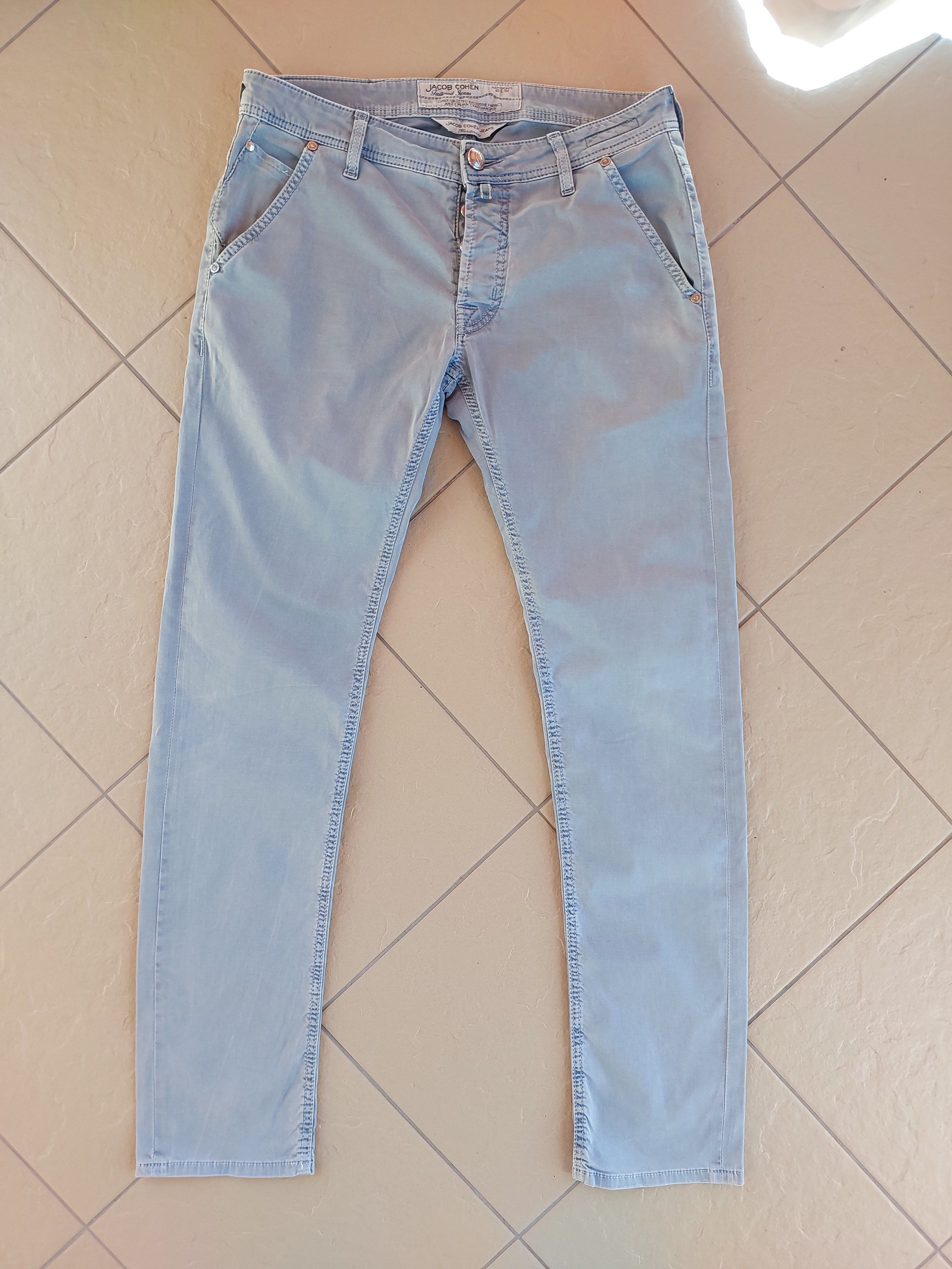 Jacob Cohen Jacob Cohen Light Blue Pants Type 613 Size 33 Size US 33 - 1 Thumbnail