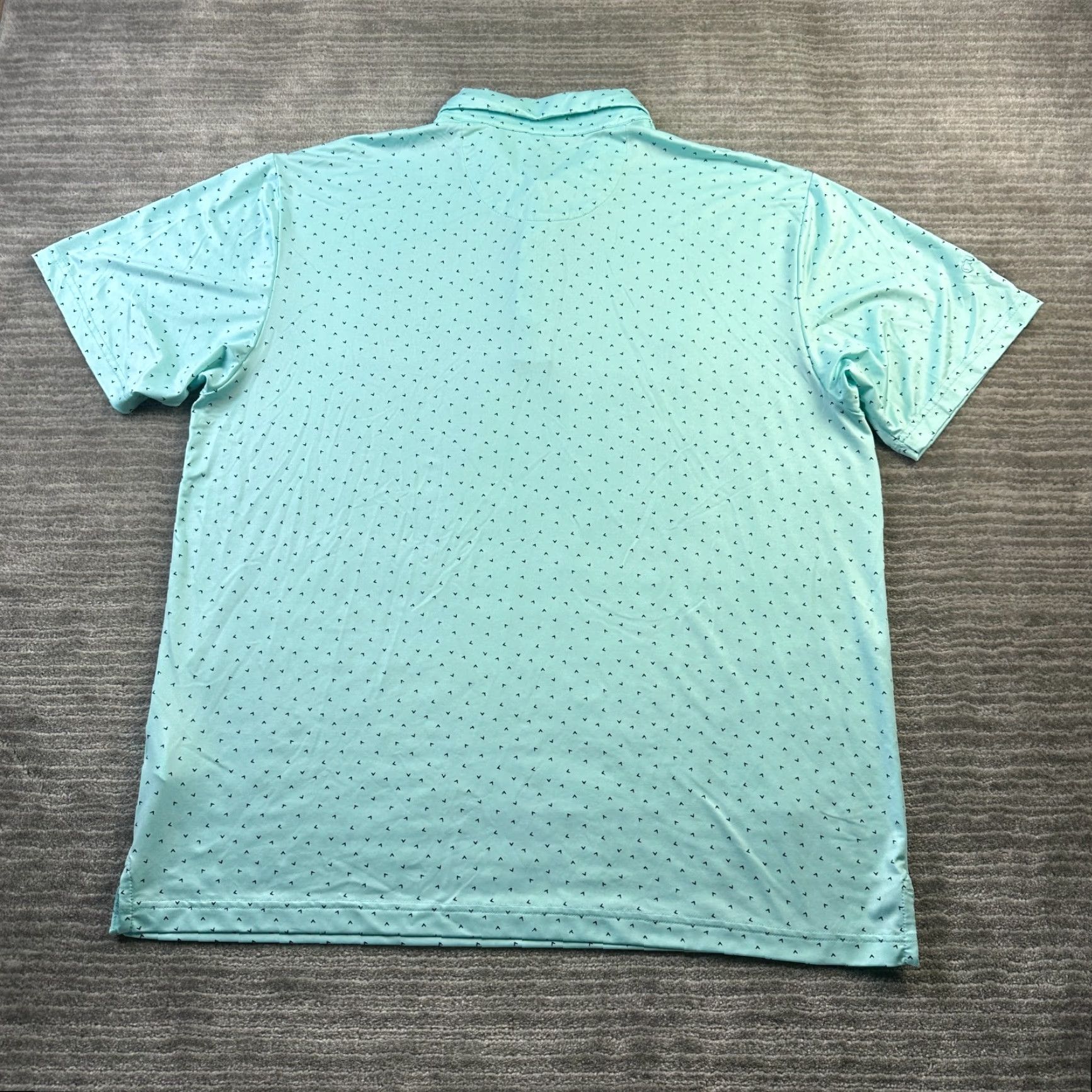 Callaway Callaway Polo Shirt Mens XL Green Geometric All Over Print Golf Performance Shirt Size US XL / EU 56 / 4 - 3 Thumbnail