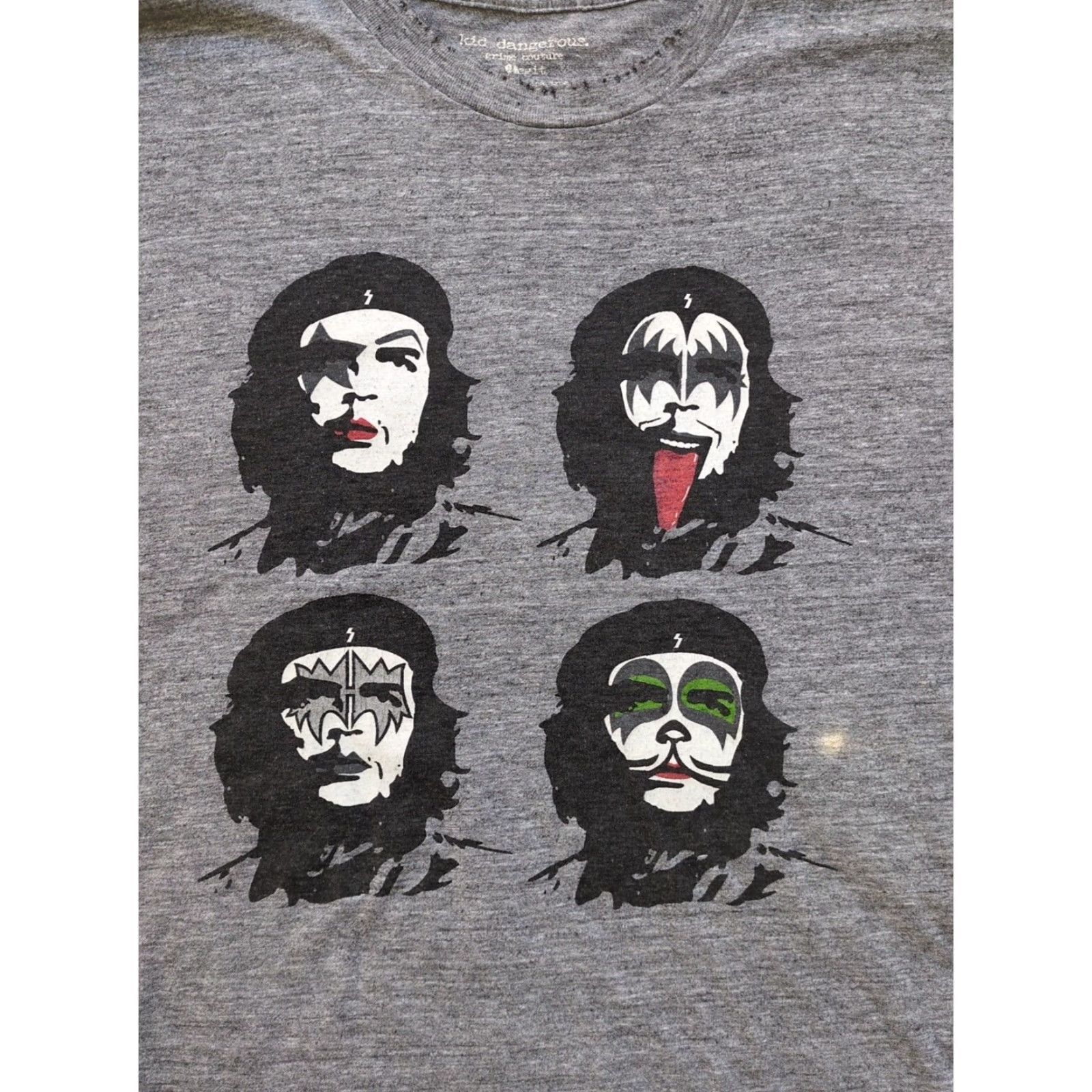 Vintage VINTAGE Kid Dangerous KISS T Shirt L Gray Short Sleeve Crew Neck Men Size US L / EU 52-54 / 3 - 3 Thumbnail