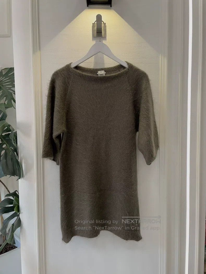 Hermes Hermes Olive green mohair long sweater Size S / US 4 / IT 40 - 1 Thumbnail