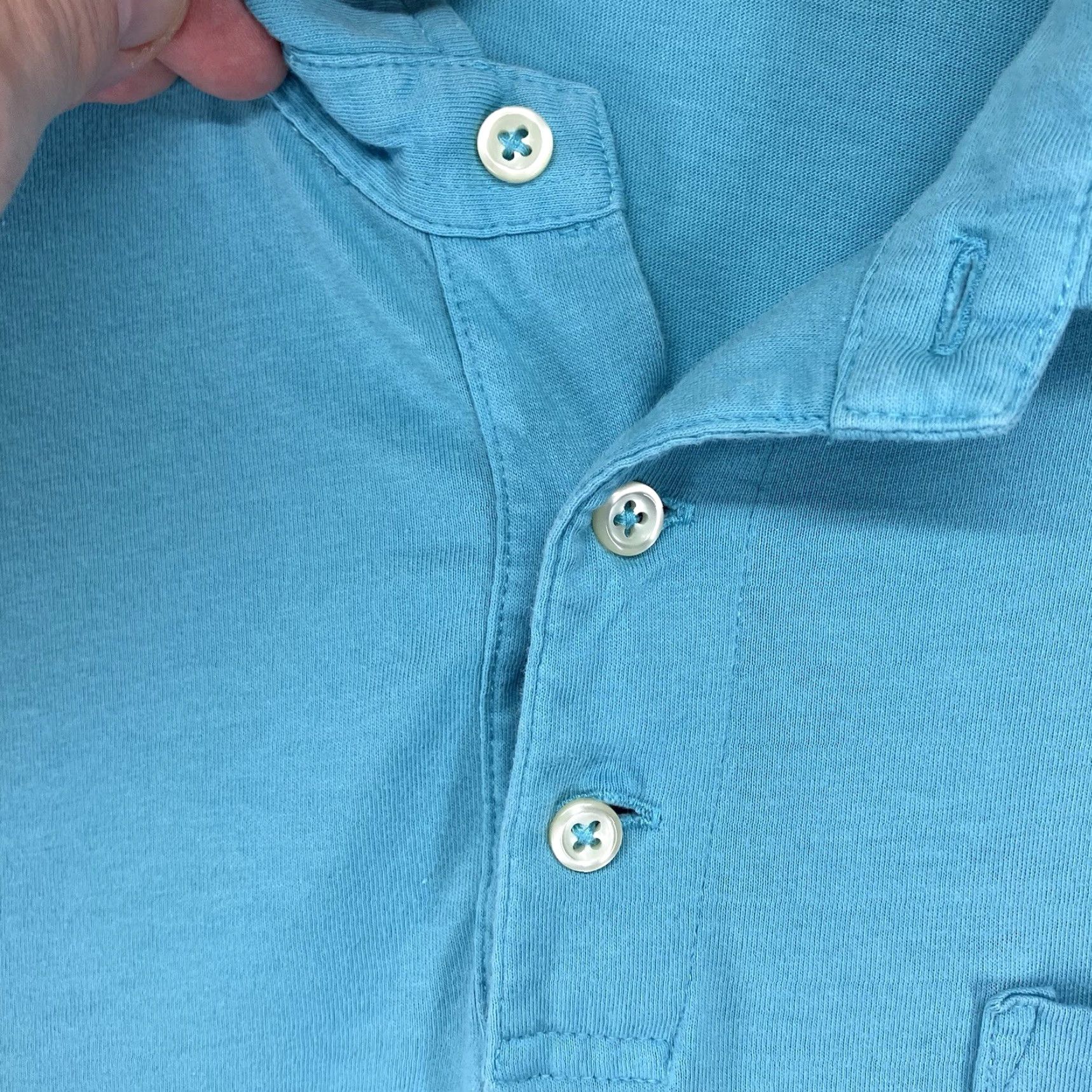Polo Ralph Lauren Polo Ralph Lauren Shirt Mens Large Icy Blue Classic Fit Short Sleeve Cotton Size US L / EU 52-54 / 3 - 6 Thumbnail