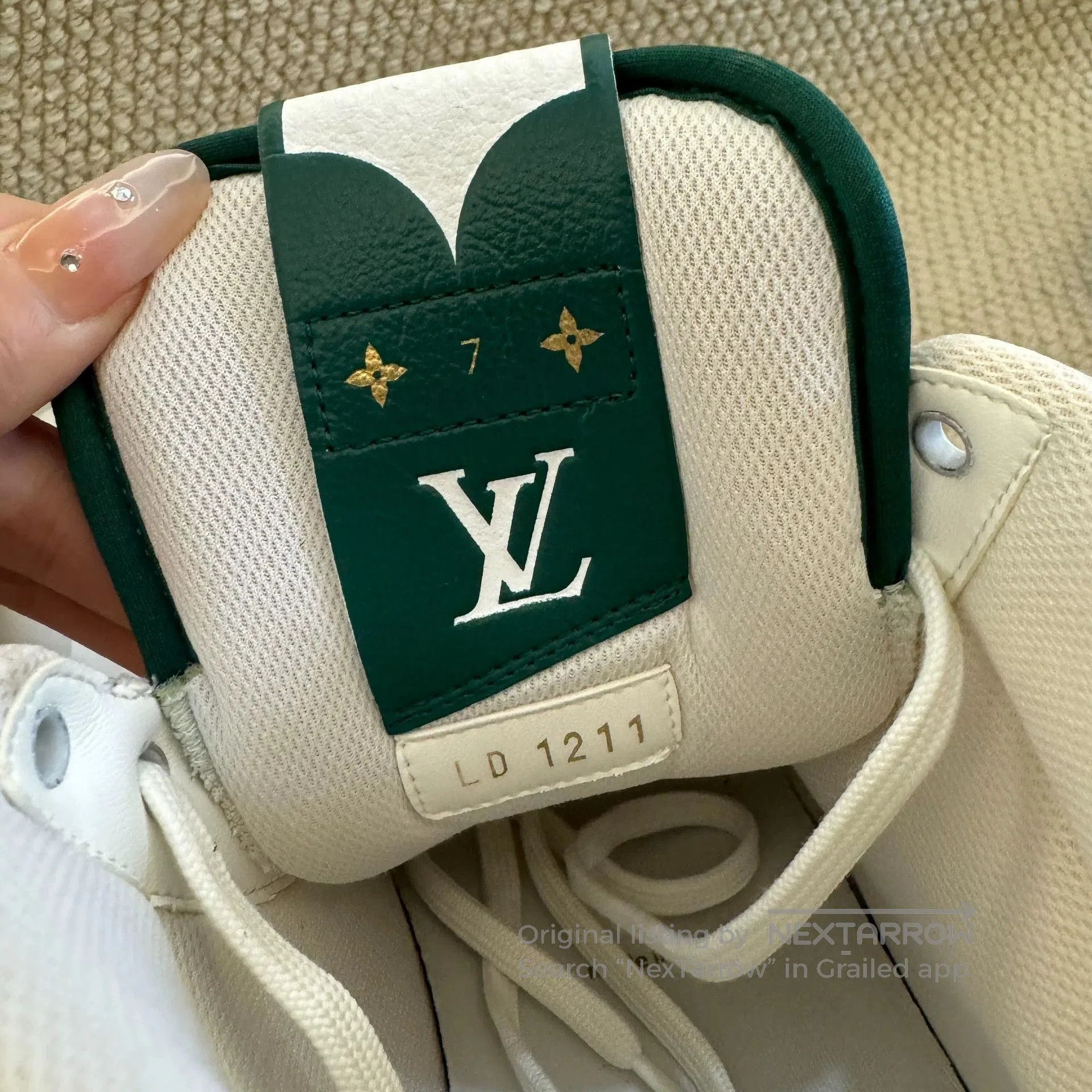 Louis Vuitton louis vuitton high-top sneakers in white gray. Size US 9 / EU 42 - 5 Thumbnail