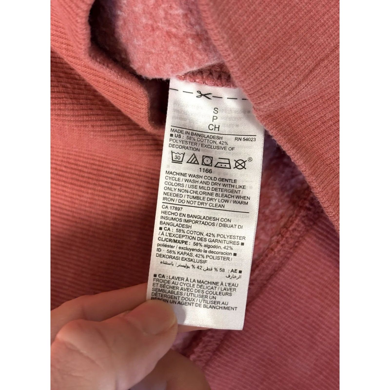 Old Navy Old Navy Sweater Men Small Salmon Pink Crew Neck Pullover Knit Lightweight Regular Cotton Blend Polyester Size US S / EU 44-46 / 1 - 4 Thumbnail