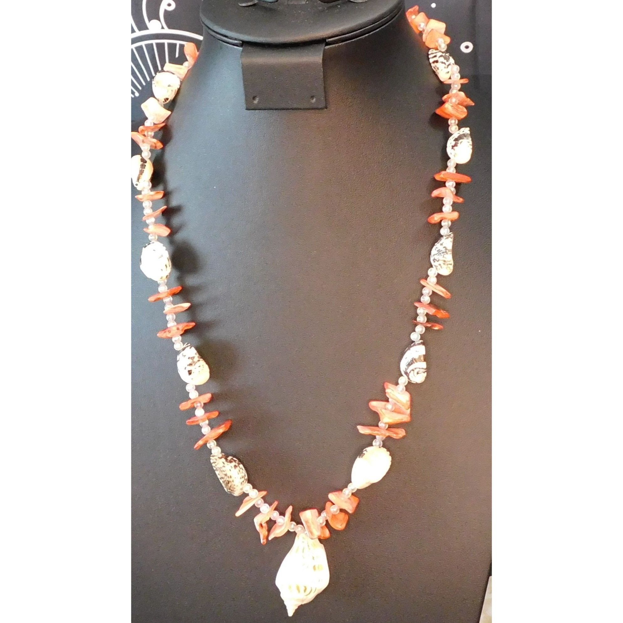 Other Mermaid Princess White And Pink Shell Necklace With Faux Pea Size ONE SIZE - 4 Thumbnail