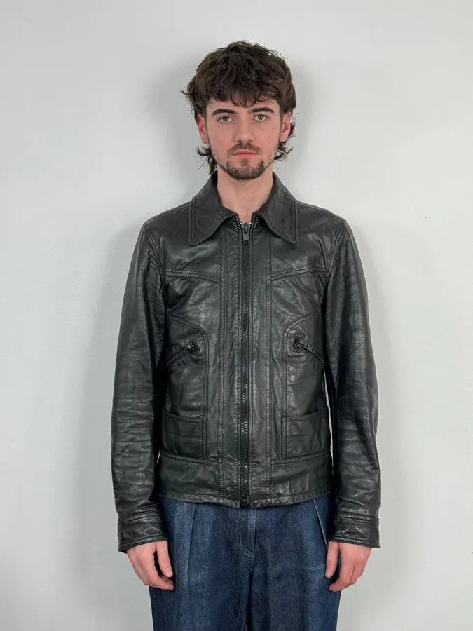 Dolce & Gabbana AW2016 Dolce & Gabbana Black Multi Zips Mafia Leather Jacket Size US M / EU 48-50 / 2 - 2 Thumbnail