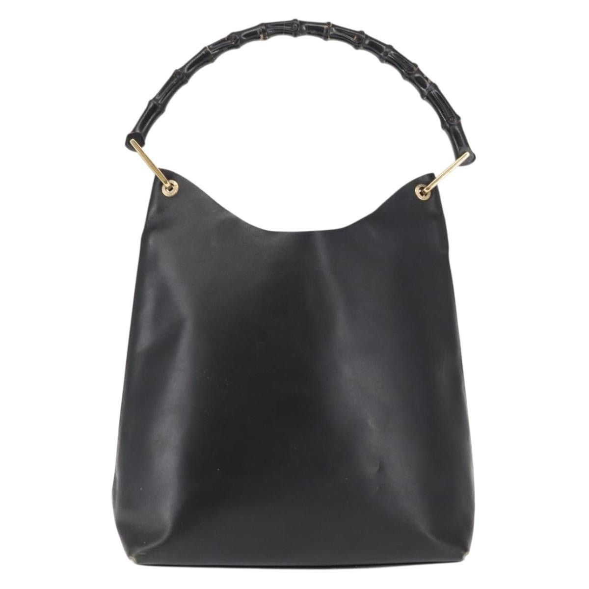 Gucci GUCCI Bamboo Shoulder Bag Leather Black Gold 001 1013 001 Size ONE SIZE - 2 Thumbnail