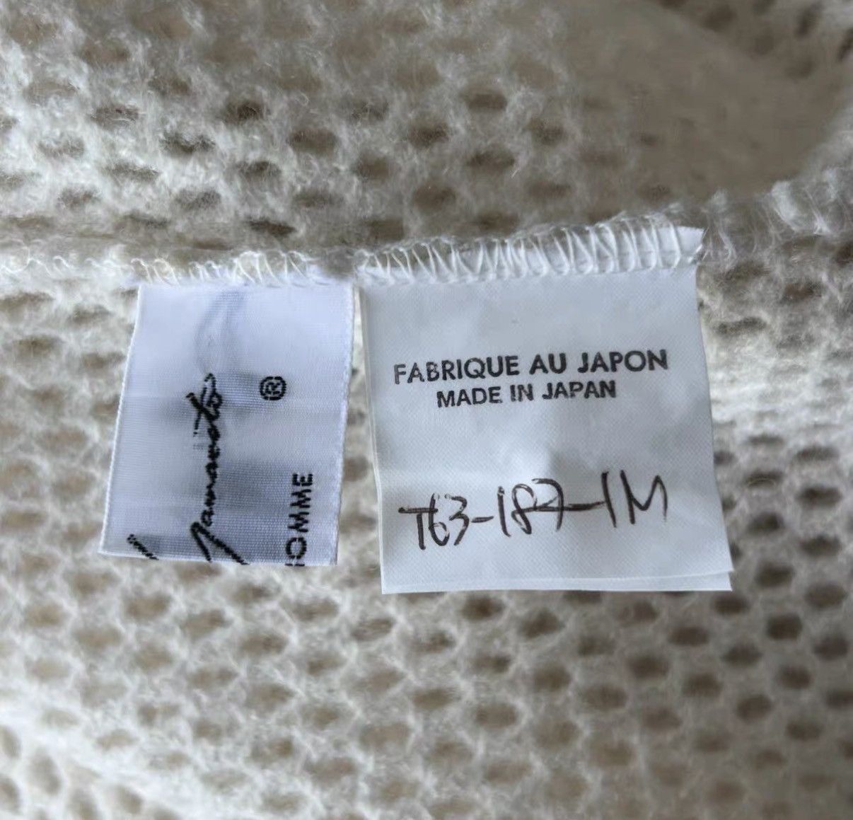Yohji Yamamoto Yohji Yamamoto 91SS Hand-Knit Cutout Shirt K4 Size US M / EU 48-50 / 2 - 5 Thumbnail