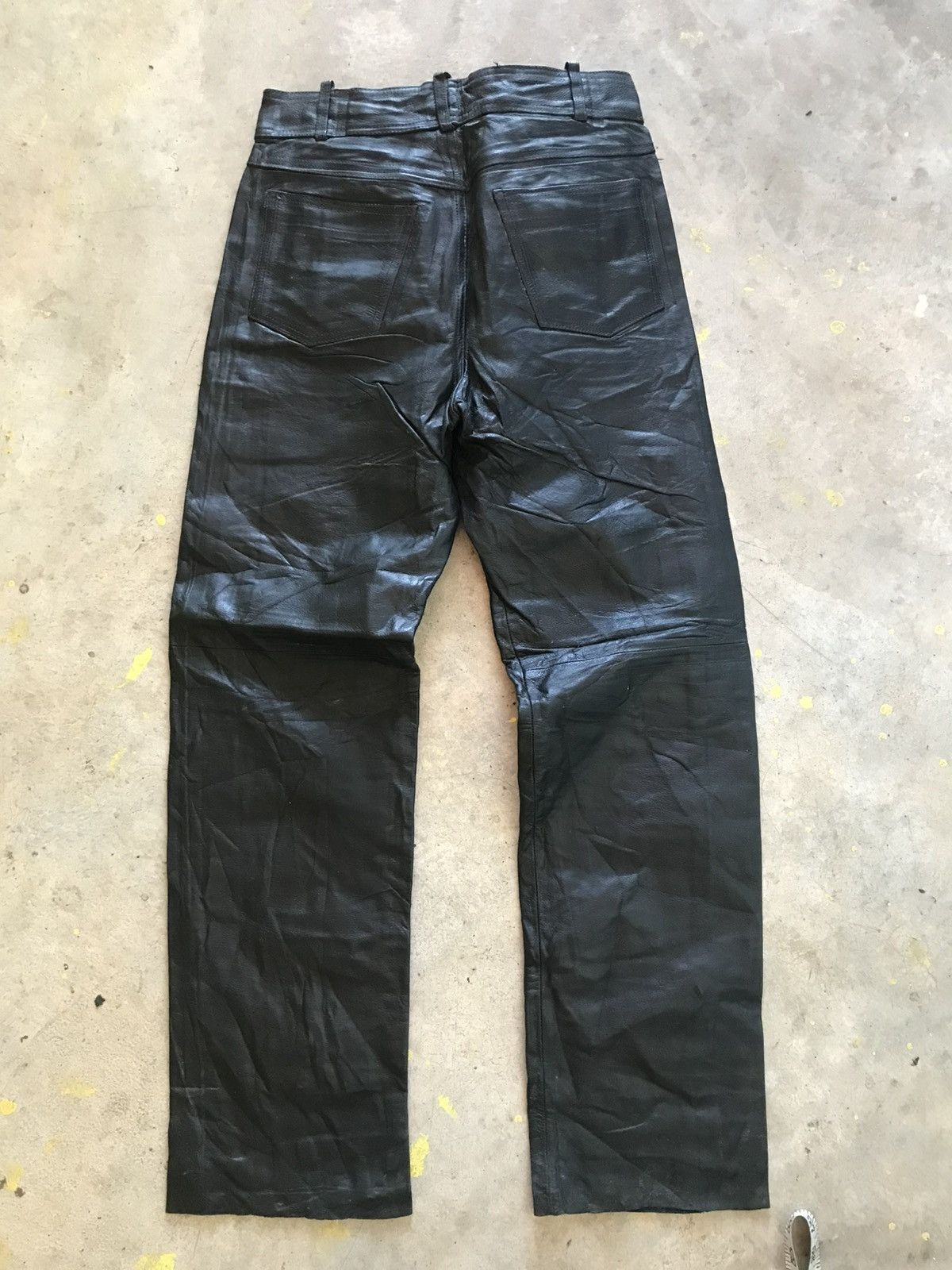 Harley Davidson Black Leather Harley Davison Pants Leather Biker Size US 30 / EU 46 - 2 Thumbnail