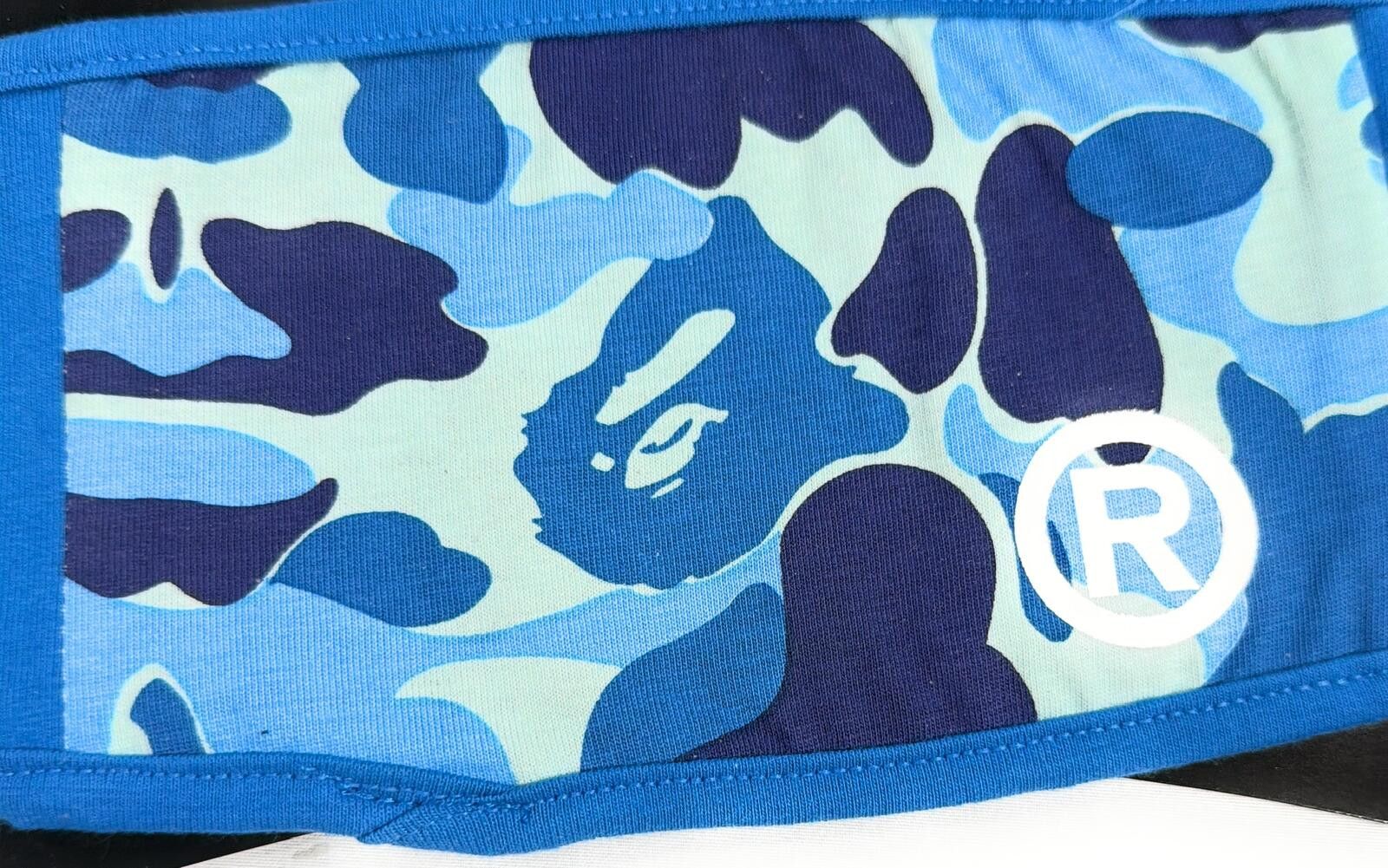 Bape A Bathing Ape Blue ABC Camo Face Mask - BAPE Size ONE SIZE - 2 Thumbnail