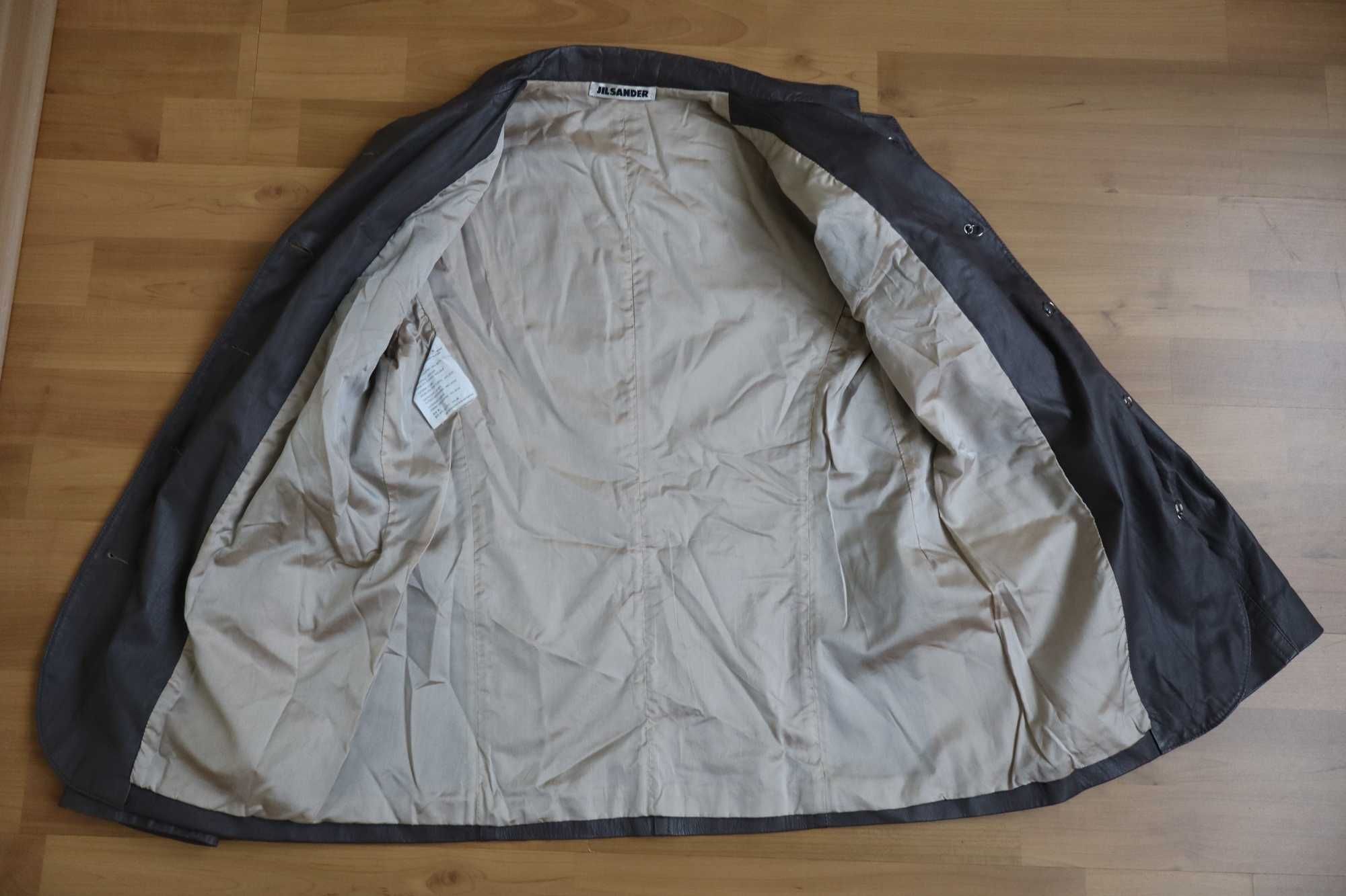 Jil Sander Vitnage Jil Sander Leather Blazer Size S / US 4 / IT 40 - 7 Thumbnail