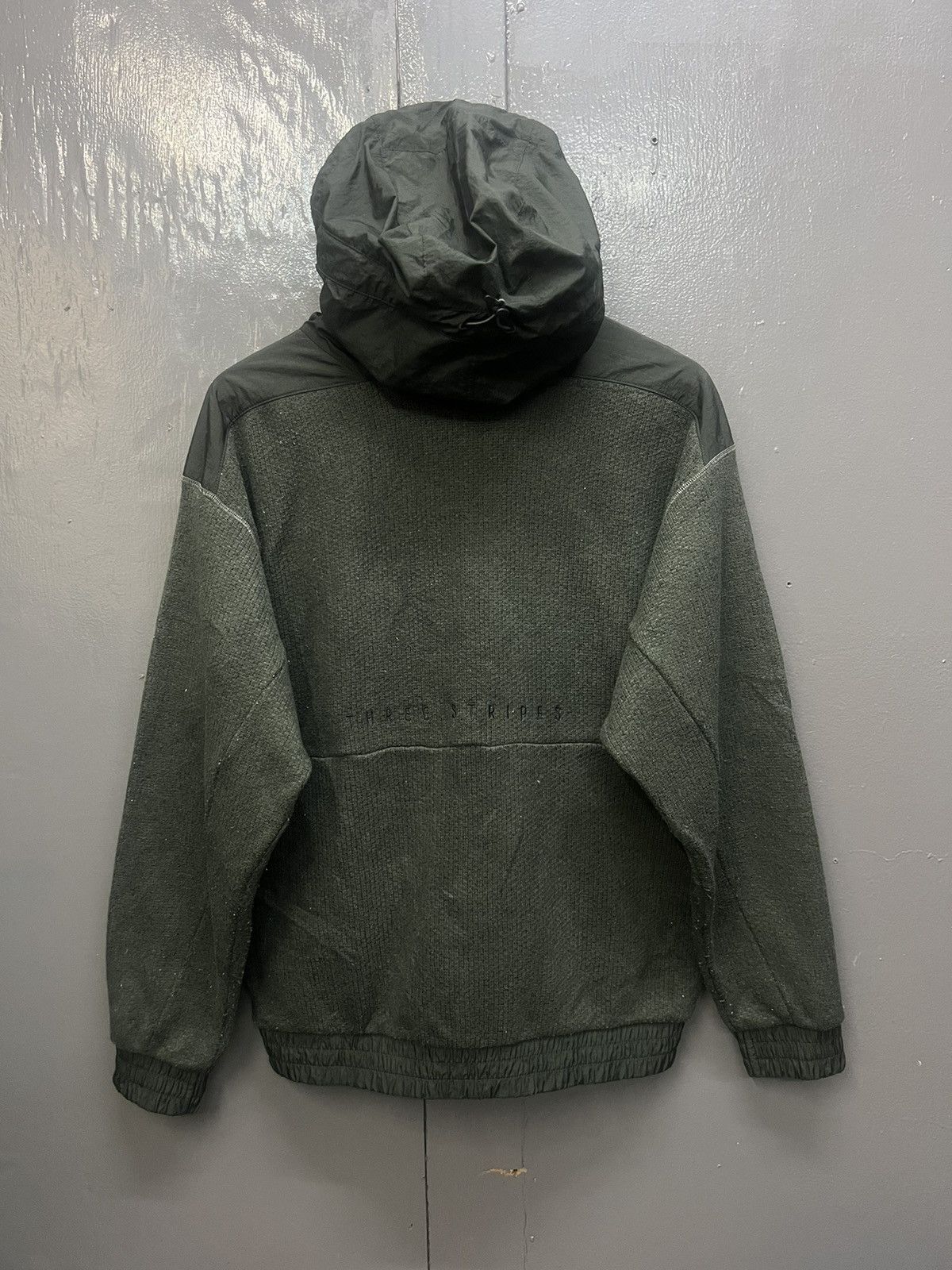 Adidas Adidas Three Stripe Hybrid Hoodies Size US M / EU 48-50 / 2 - 4 Thumbnail