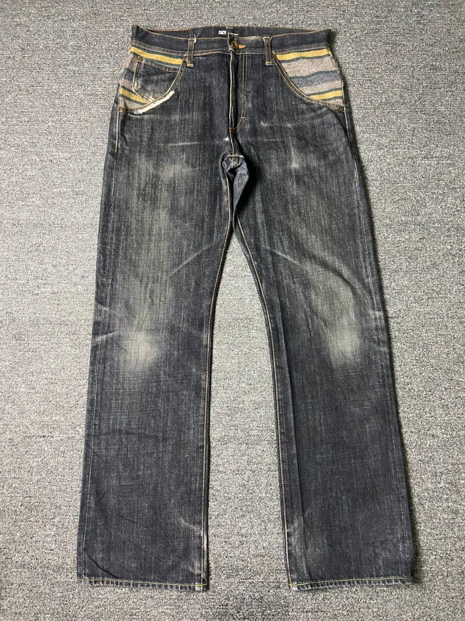 Japanese Brand CNCV Concave Attempt Relaxed Fit Cut Jeans (136) Size US 33 - 1 Thumbnail