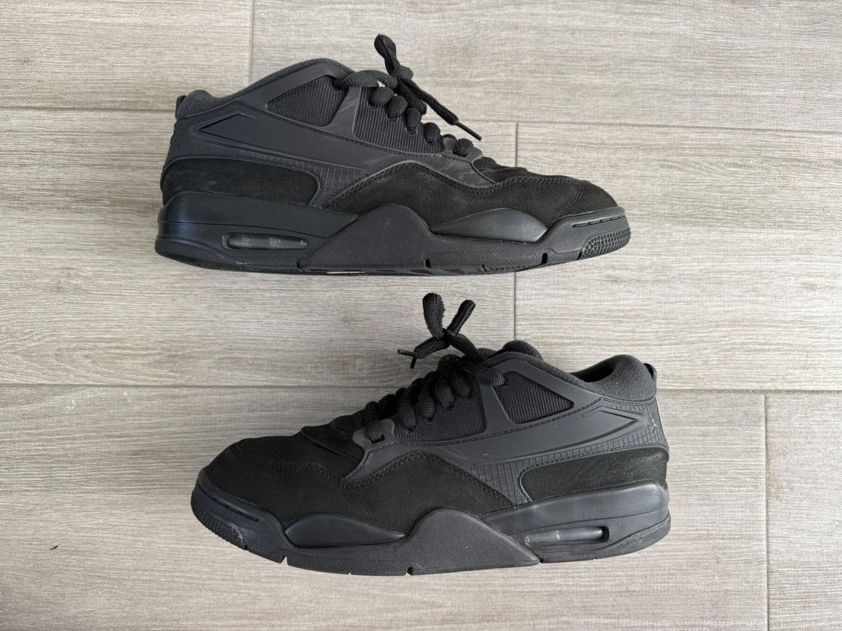 Jordan Brand Men's Air Jordan 4 RM Black Cat Black White Size 12 Used Size US 12 / EU 45 - 2 Thumbnail