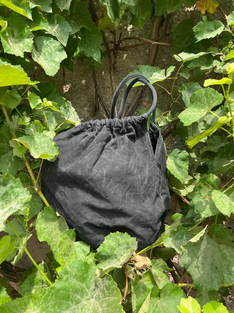 Designer × Japanese Brand × Vintage Opium Black Draw Top Bucket Light Hand Shoulder Bag Size ONE SIZE - 6 Thumbnail
