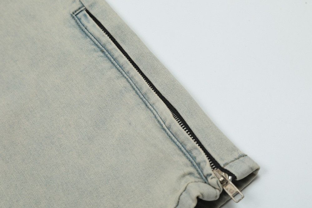 Jean American-style washed men's vibe straight leg loose jeans Size US 32 / EU 48 - 6 Thumbnail