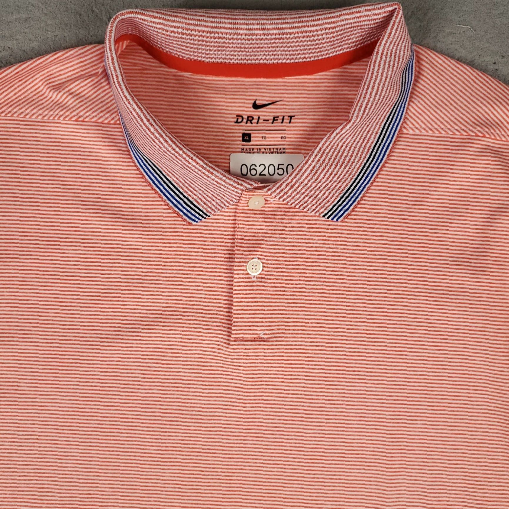 Nike Nike Polo Shirt Mens XL Orange Striped Dri-Fit Golf Casual Short Sleeve Polo Shirt Nike Golf Mens XL Orange Striped Dri-Fit Golf Short Sleeve Size US XL / EU 56 / 4 - 2 Thumbnail