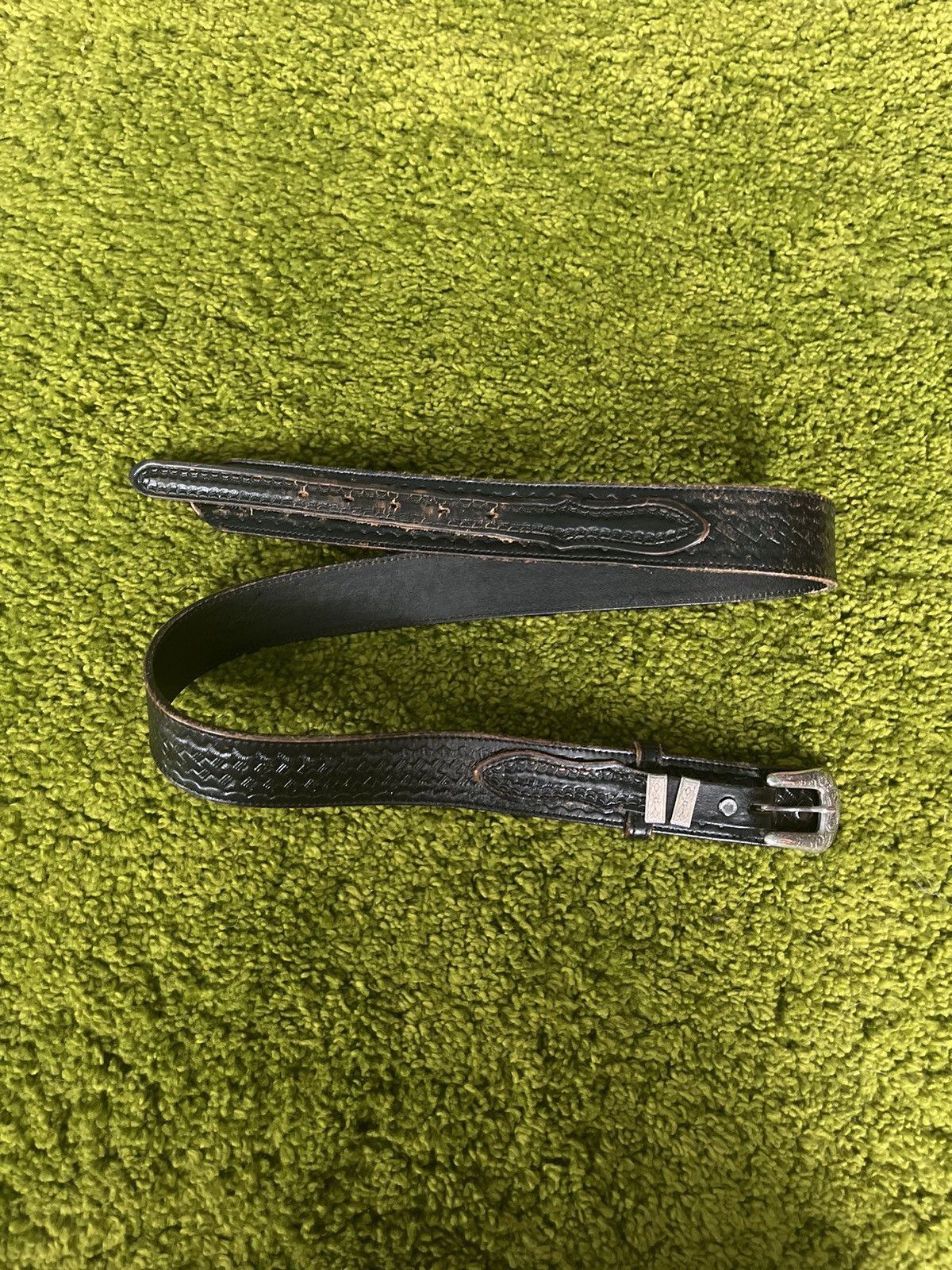 Cowboy Equipment × Genuine Leather × Nocona Nocona Belt Co. 1990s vintage real leather western cowboy Size 32 - 1 Thumbnail