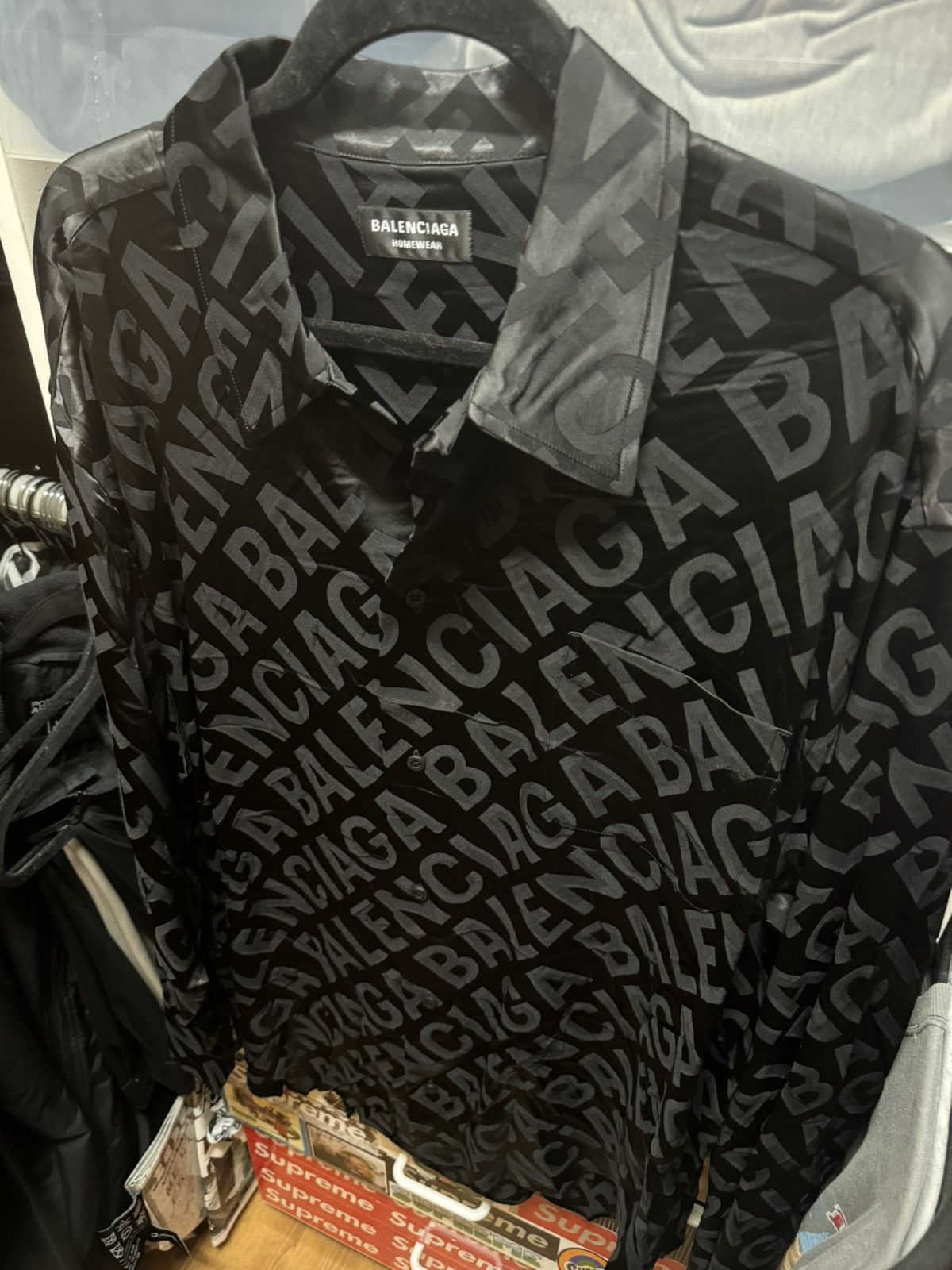 Balenciaga Large Logo Fluid Jacquard Size US XL / EU 56 / 4 - 3 Thumbnail
