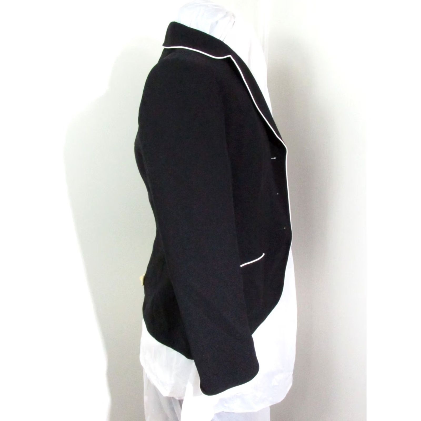 Vintage TAHARI Women's Black Blazer Jacket Size 4 RITA Size S / US 4 / IT 40 - 6 Thumbnail