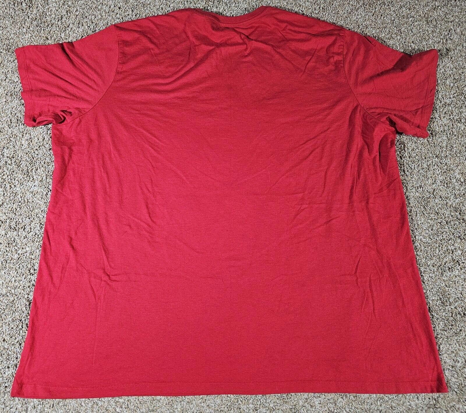 Designer The Foundry Supply Co. Men's Red Short Sleeve T-Shirt 4XLT Size US XXL / EU 58 / 5 - 6 Thumbnail
