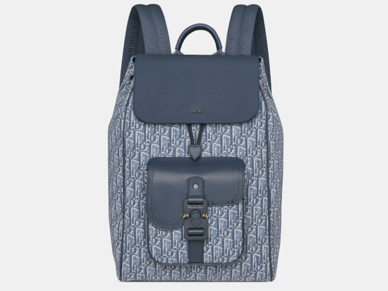 Dior o1w1db10426 1ADBA2 Size : OS / Saddle Backpack in Blue Size ONE SIZE - 1 Thumbnail