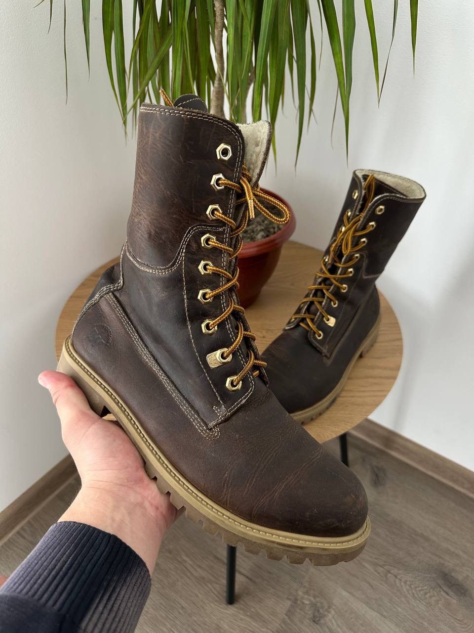 Japanese Brand × Vintage Vintage Weinbrenner Brown Leather Boots Size US 9.5 / EU 42-43 - 13 Thumbnail