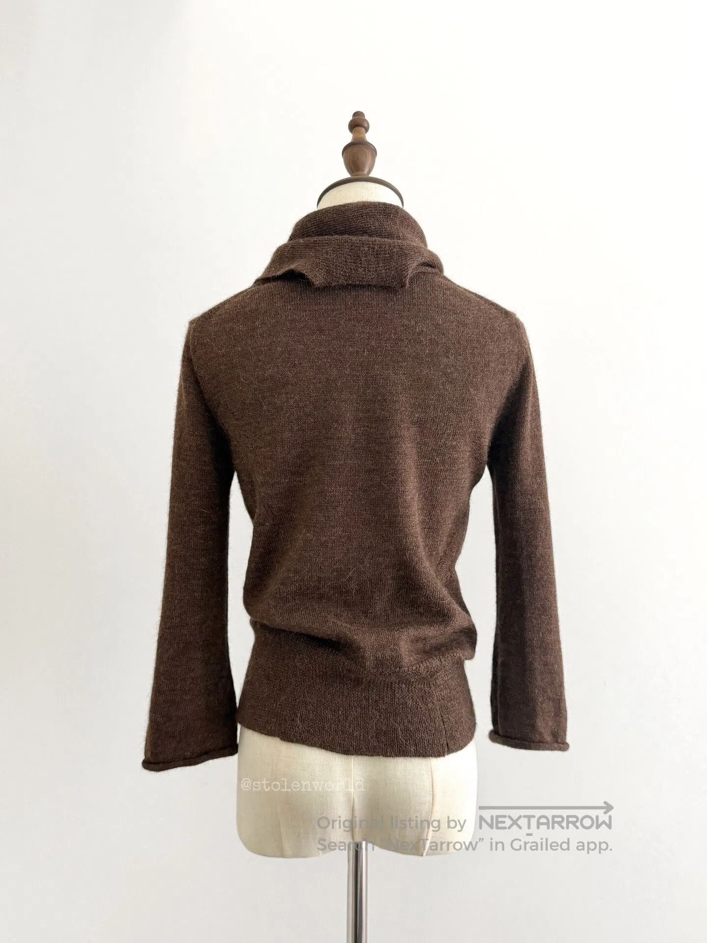 Limi Feu irregular knit top with attached scarf. Size S / US 4 / IT 40 - 4 Thumbnail