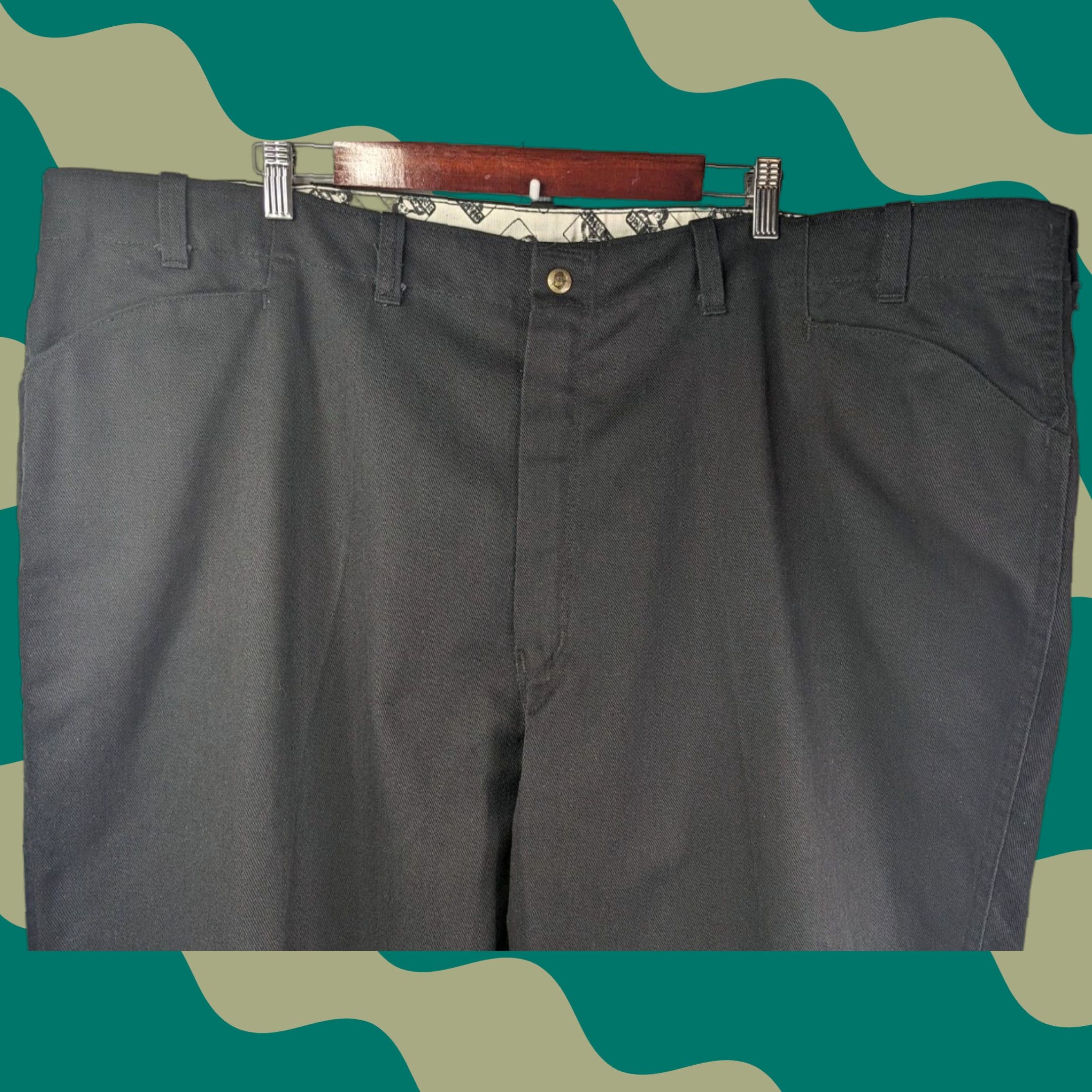 Ben Davis VINTAGE Ben Davis Chino Pants Union Made Size 50 Dark Charcoal Workpant Men Pants 30 Inseam Size US 34 / EU 50 - 1 Thumbnail
