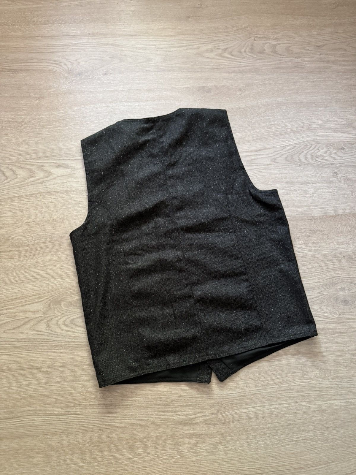 Japanese Brand Kytone Wool Western Designer Dark Olive Vest Size US L / EU 52-54 / 3 - 2 Thumbnail